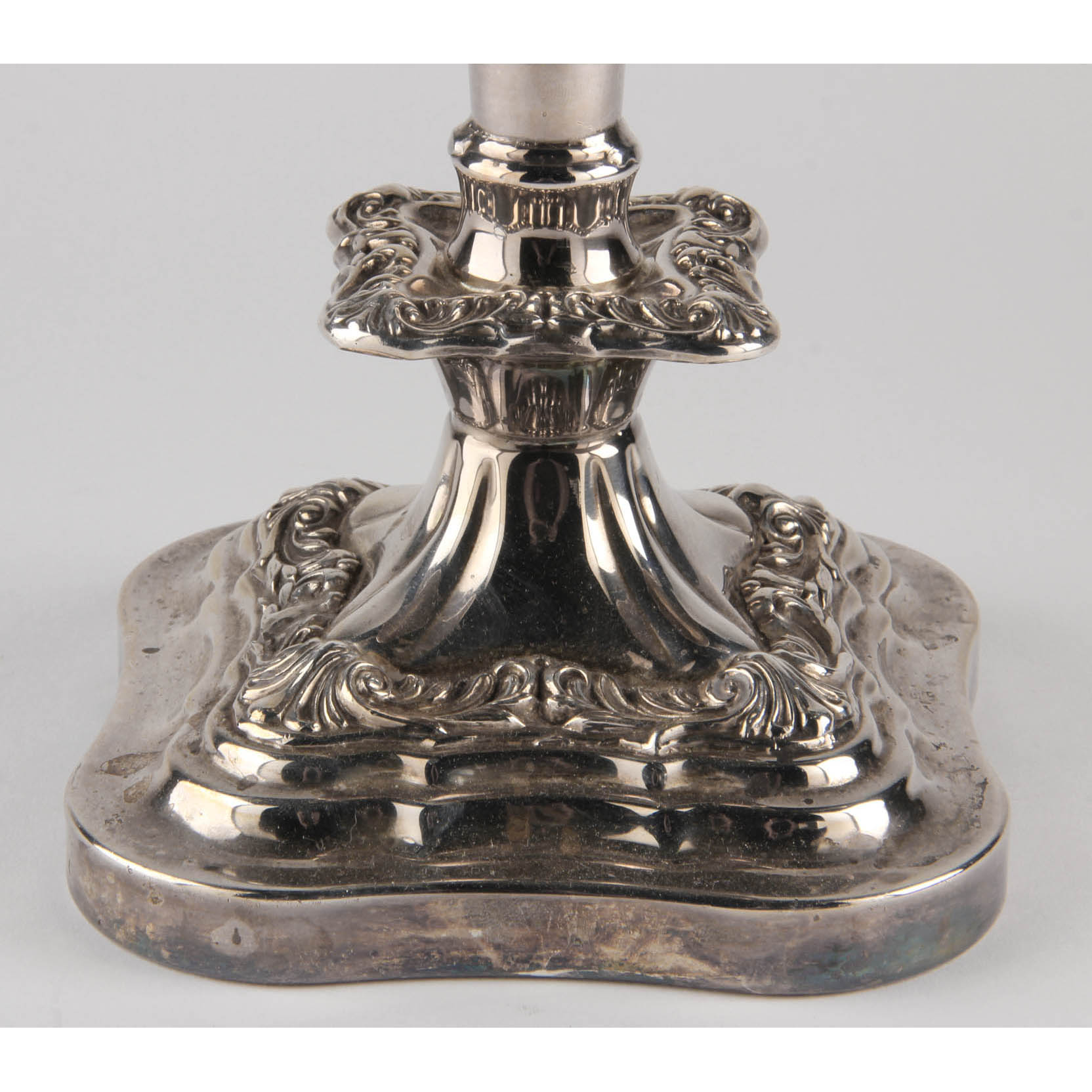 Pair of F.B. Rogers Silverplate Candelabra (Lot 25 - Estate