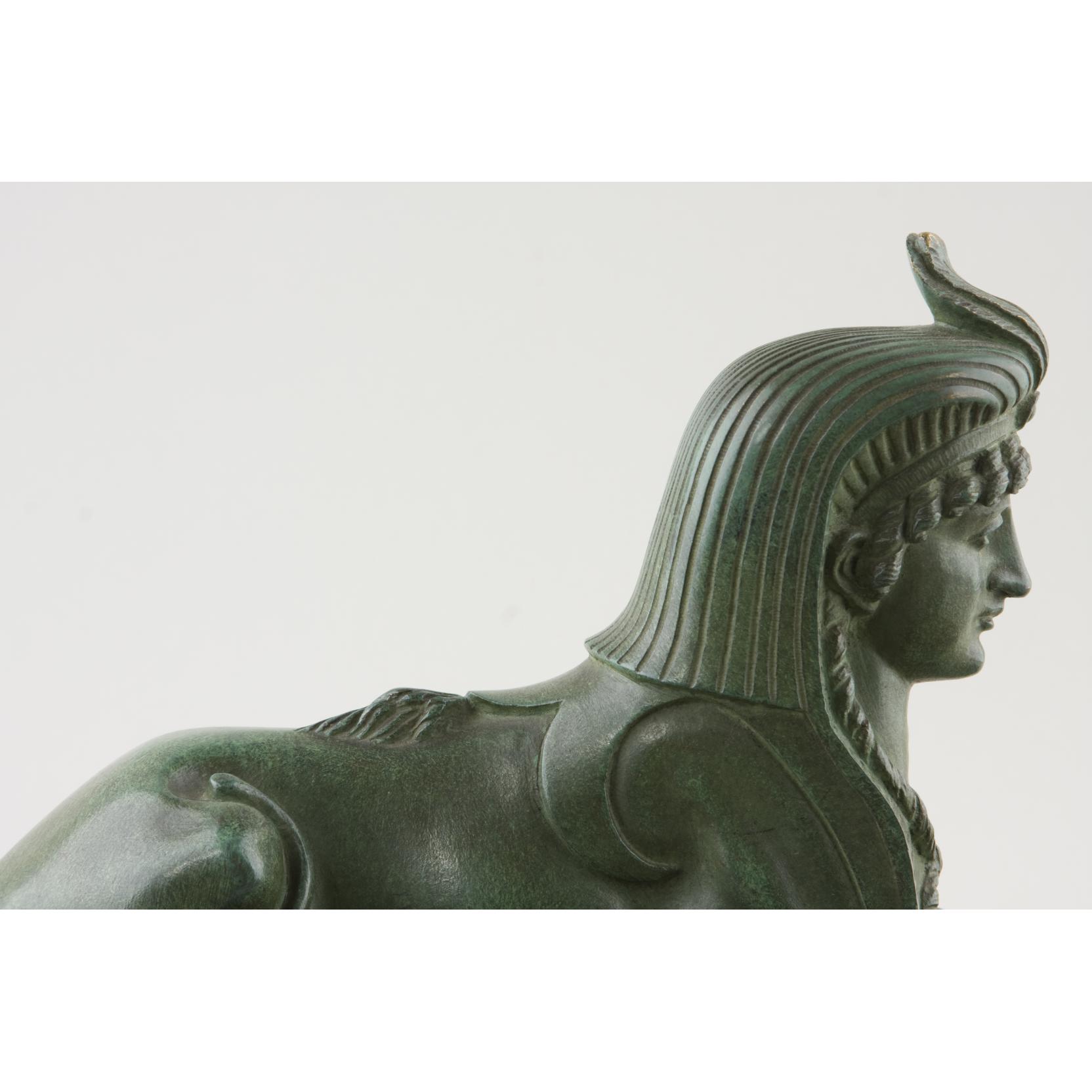 Egyptian Revival Sphinx Inkwell, early 20th c., (Lot 297