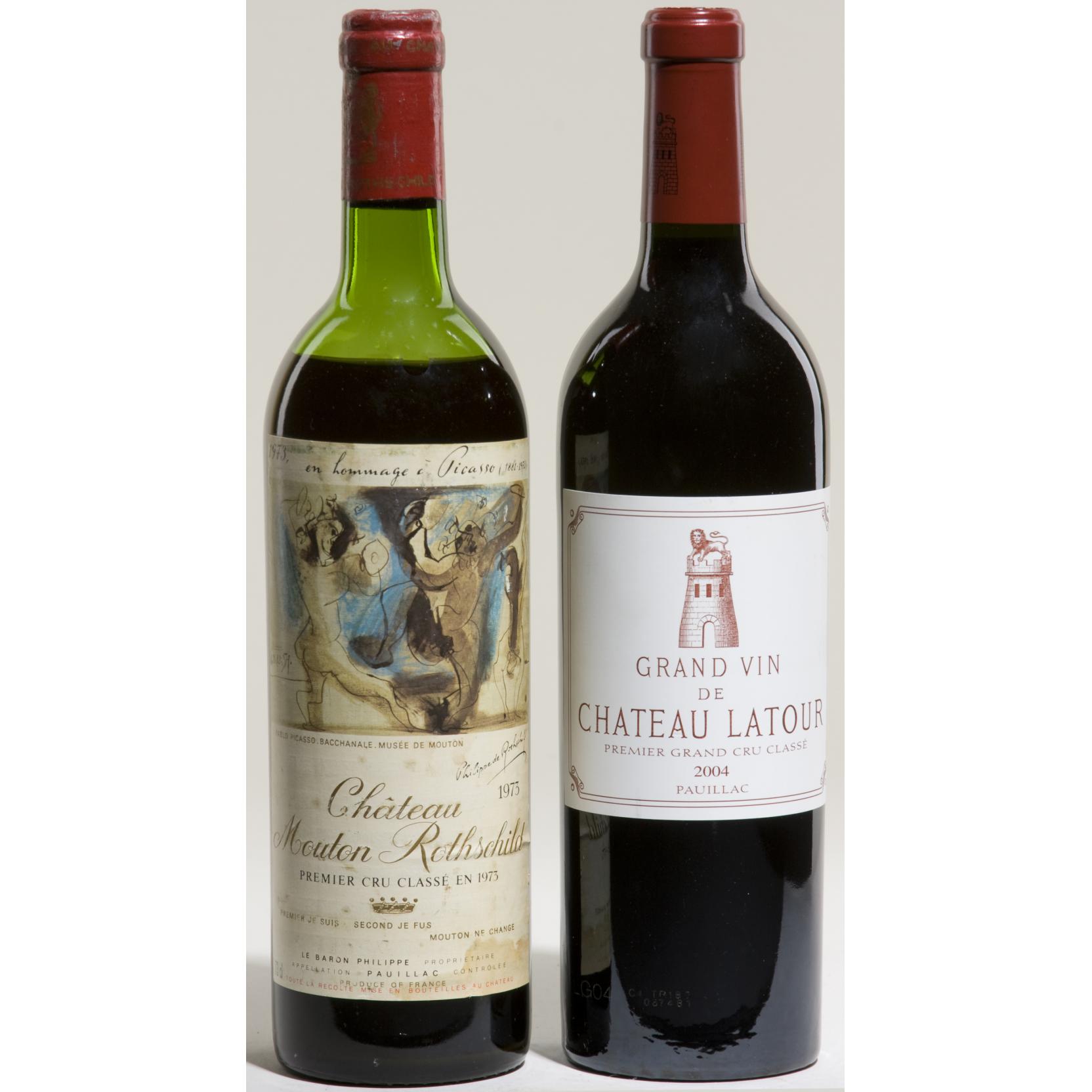 2004 Chateau Latour & 1973 Mouton Rothschild (Lot 480 - Fine &amp
