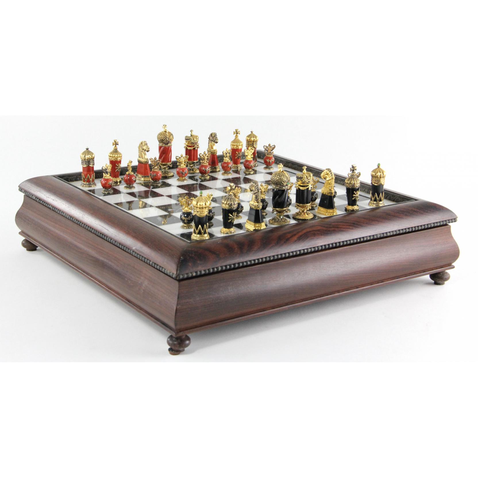 The Faberge Imperial Chess Set (Lot 468 - The Estate of Miss Edna