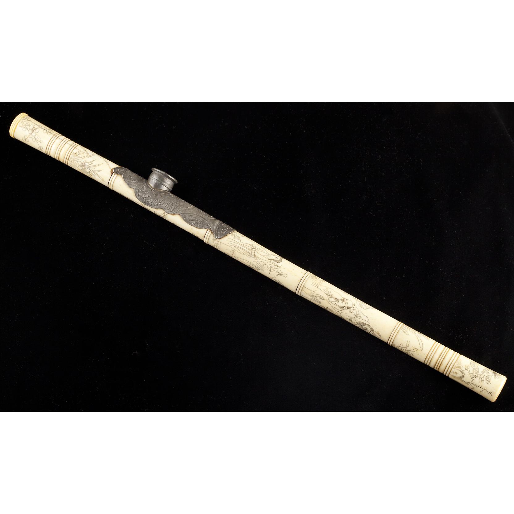 Antique Chinese Ivory Opium Pipe (Lot 367 - Two-Day Spring