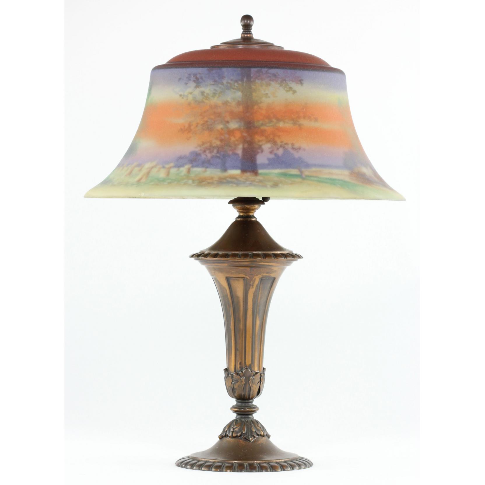 Pairpoint Reverse Painted Table Lamp (Lot 328a - The Summer