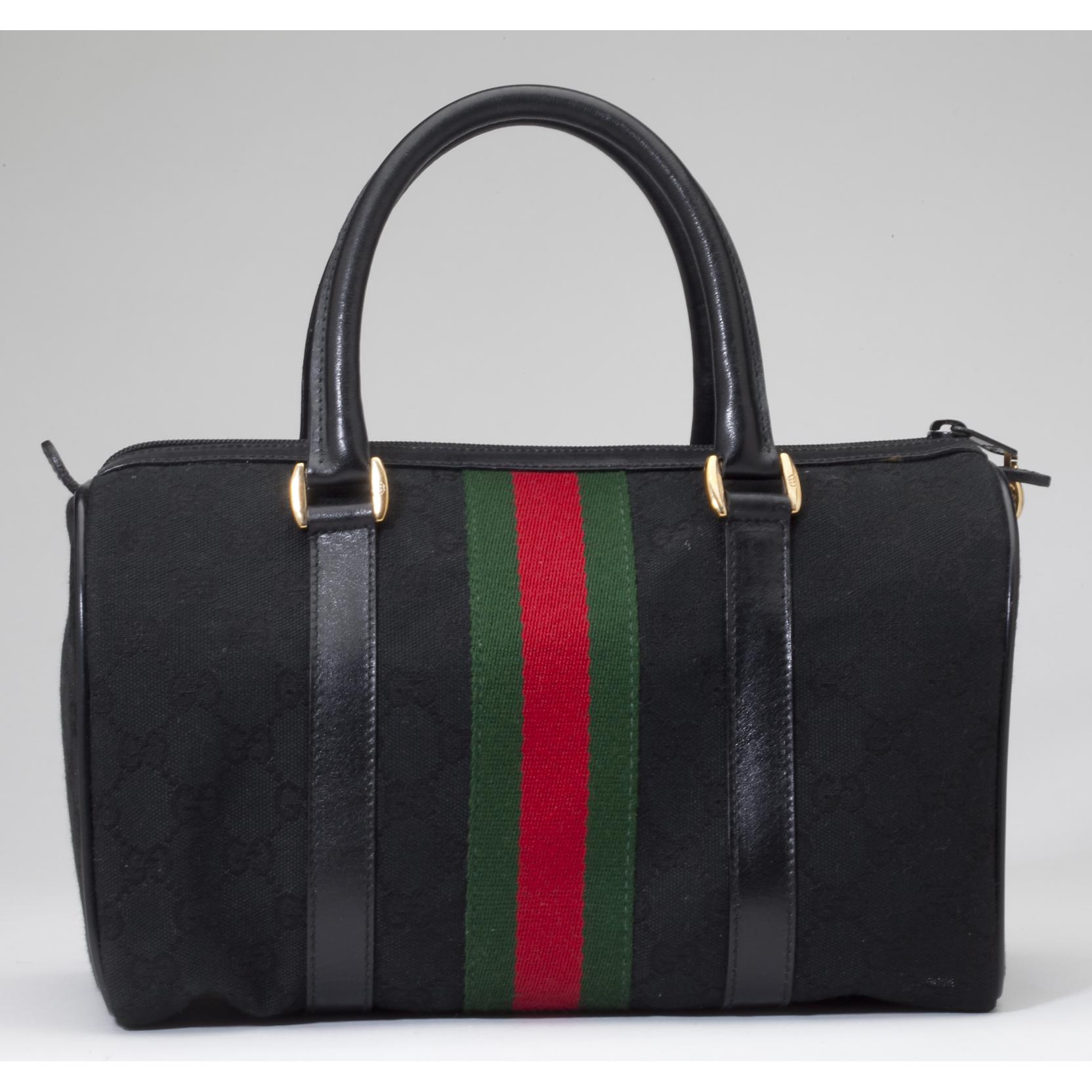 Black Monogram Speedy Bag & Wallet, Gucci (Lot 685 - The Fall