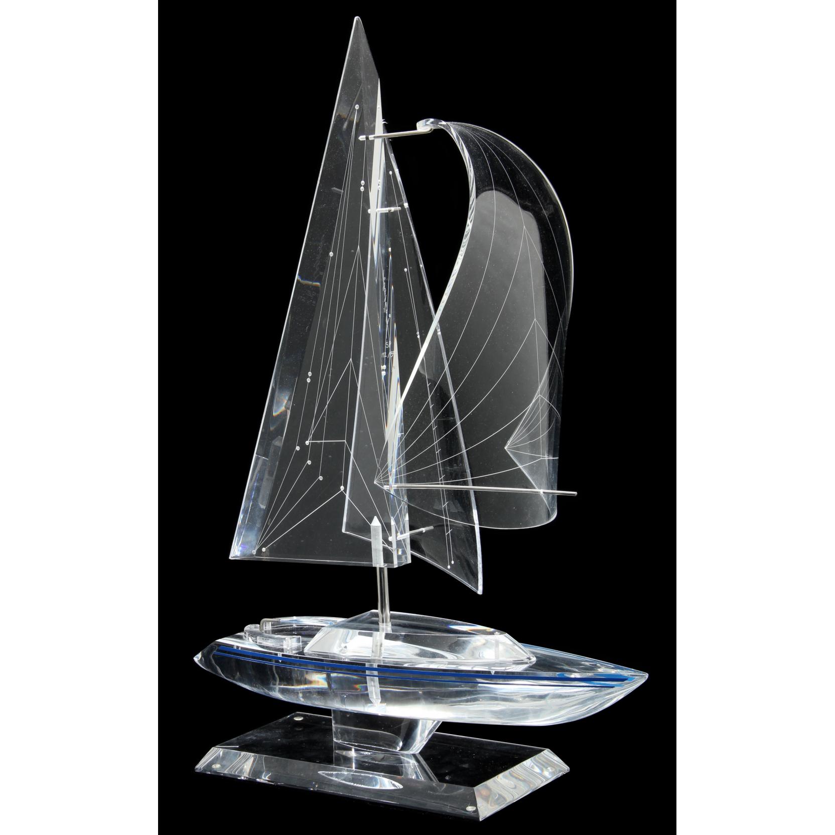 H. Charles Yi, Lucite Sailboat (Lot 525 - The Winter Catalogue