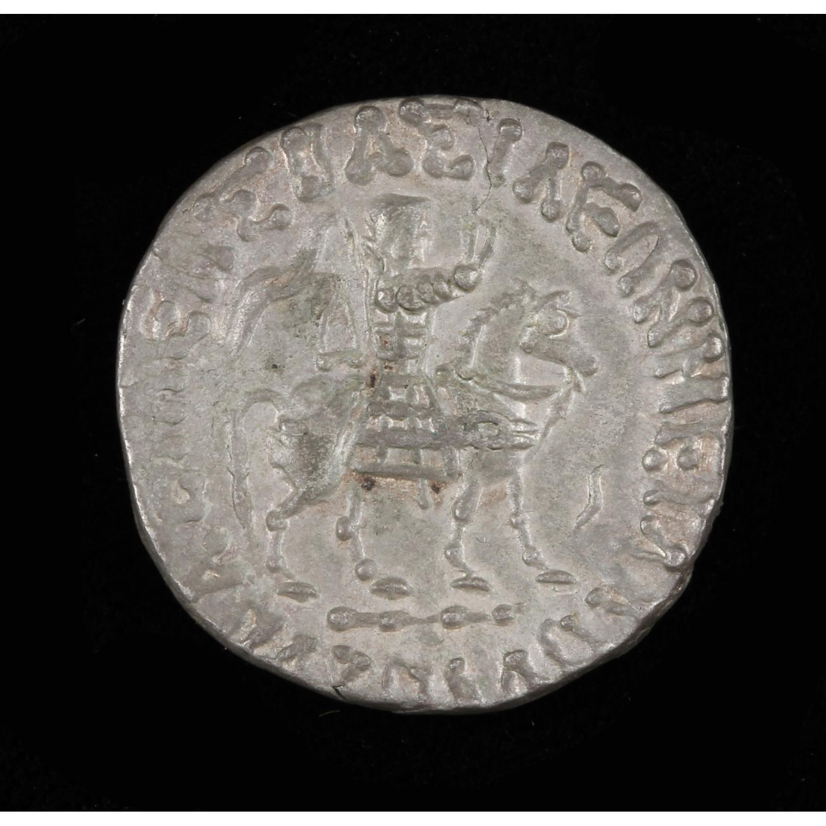 ②チロスケ様 Indo-Scythians. Azes II, 20-1 B.C., AR Tetradrachm (9.61g) (Lot