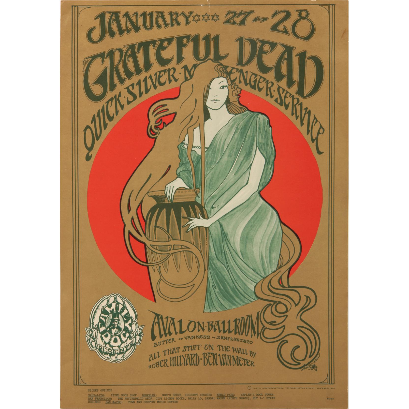 Two 1960's Grateful Dead Posters (Lot 3 - Collection of Vintage
