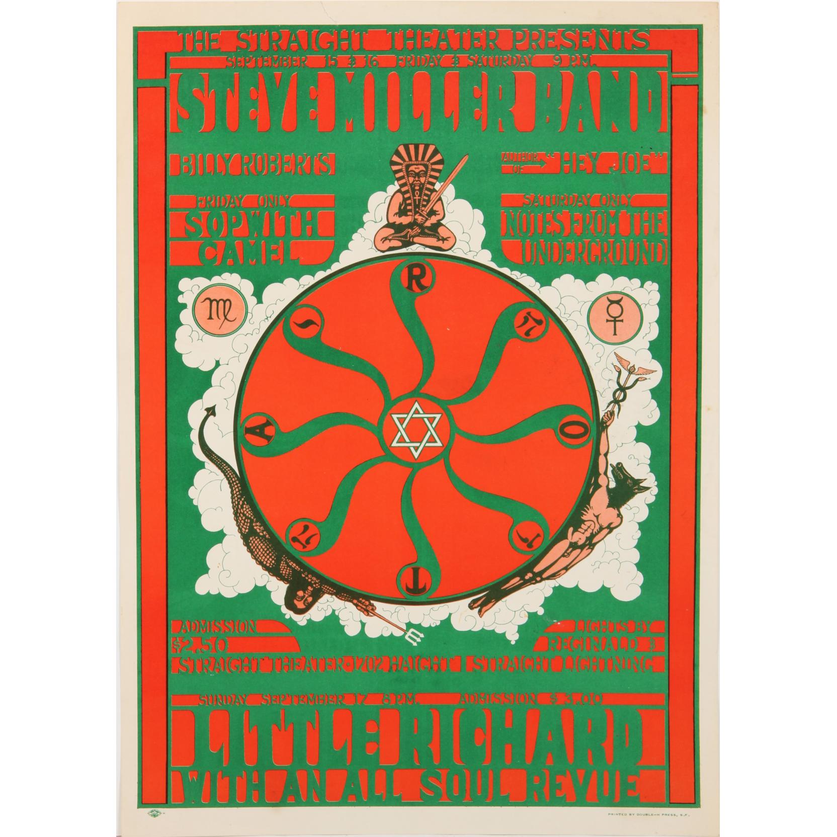 1967 Steve Miller Band Concert Poster (Lot 12 - Collection of