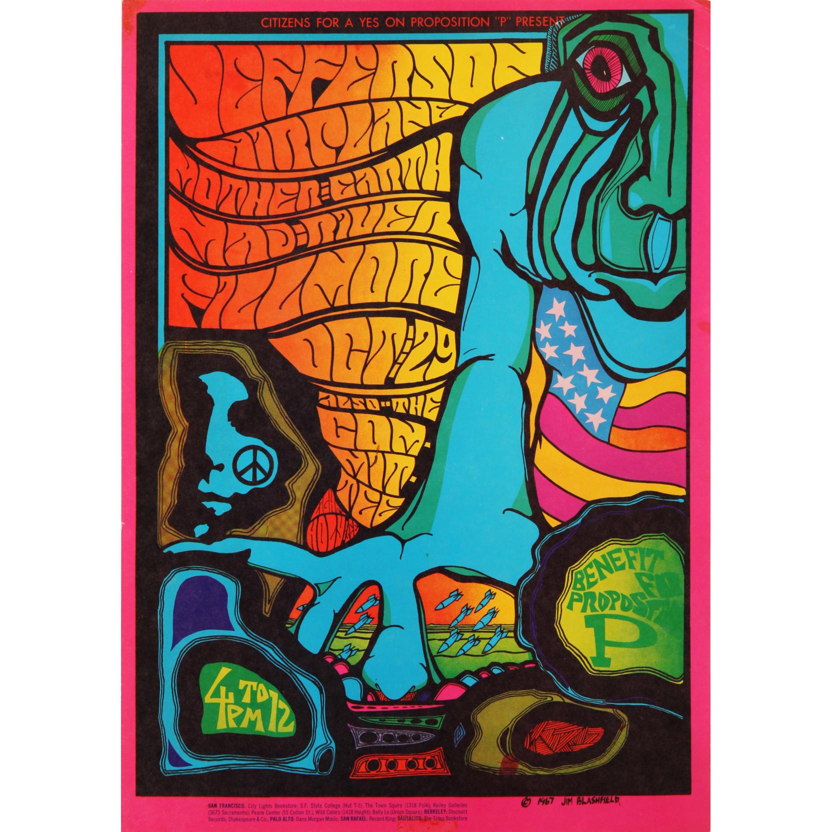 Two 1960's San Francisco Concert Posters (Lot 31 - Collection of