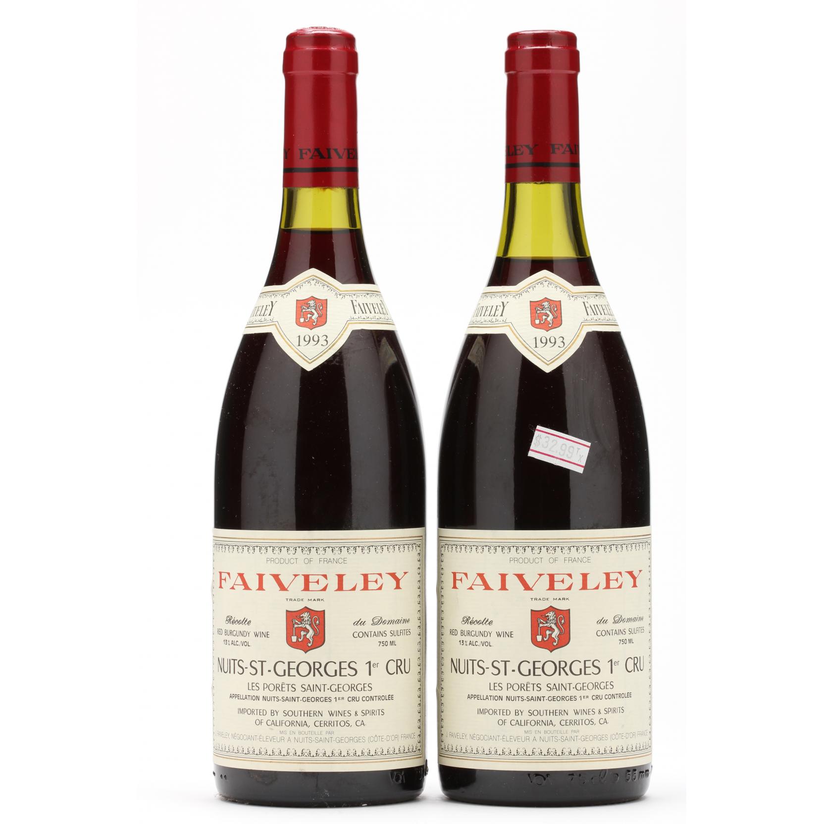 ワイン 1993 Nuits-Saint-es 1991年ワイン | Nuits St Georges 1er Cru Cailles / P.Misserey