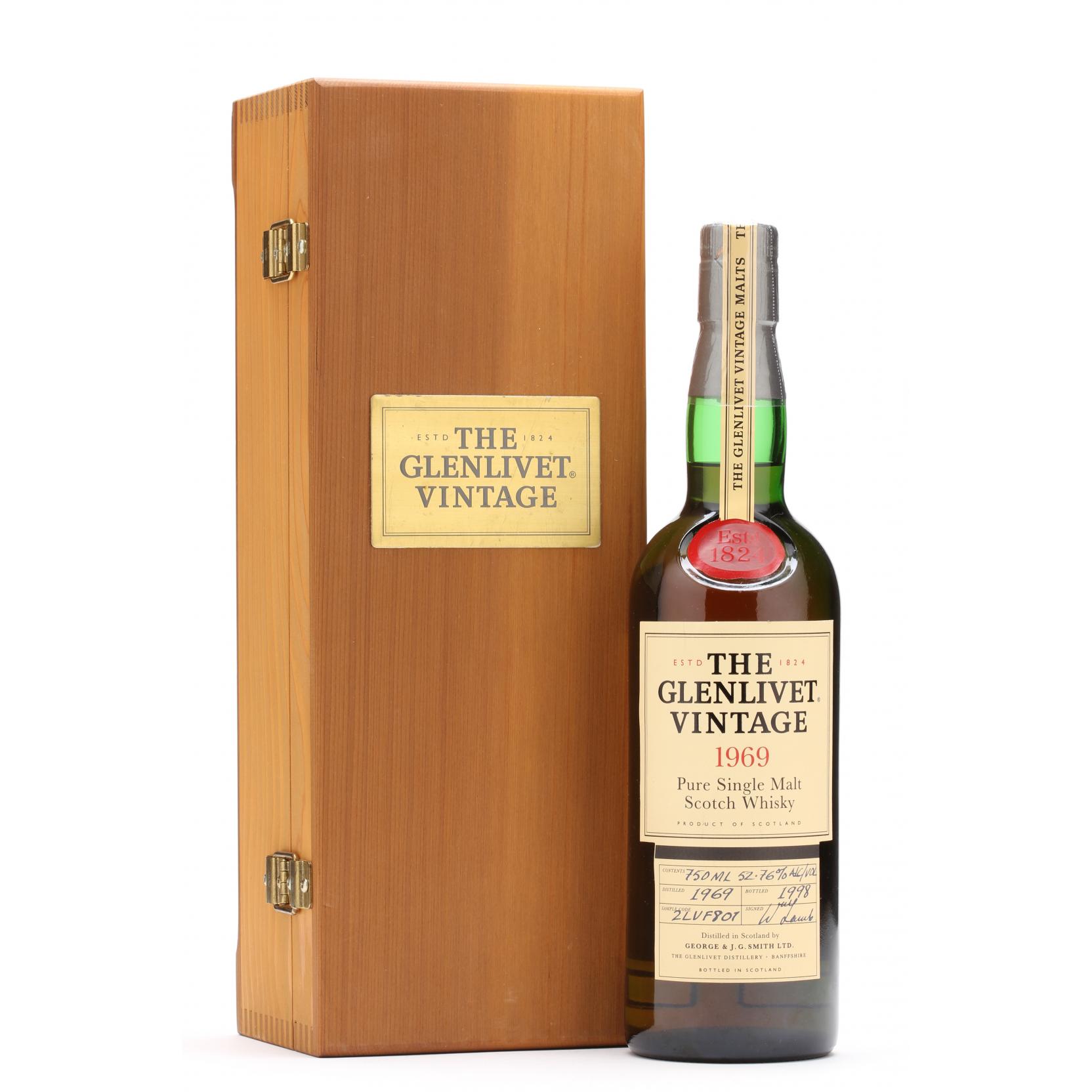 Glenlivet Whisky - Vintage 1969 (Lot 2184 - The Summer Catalogue