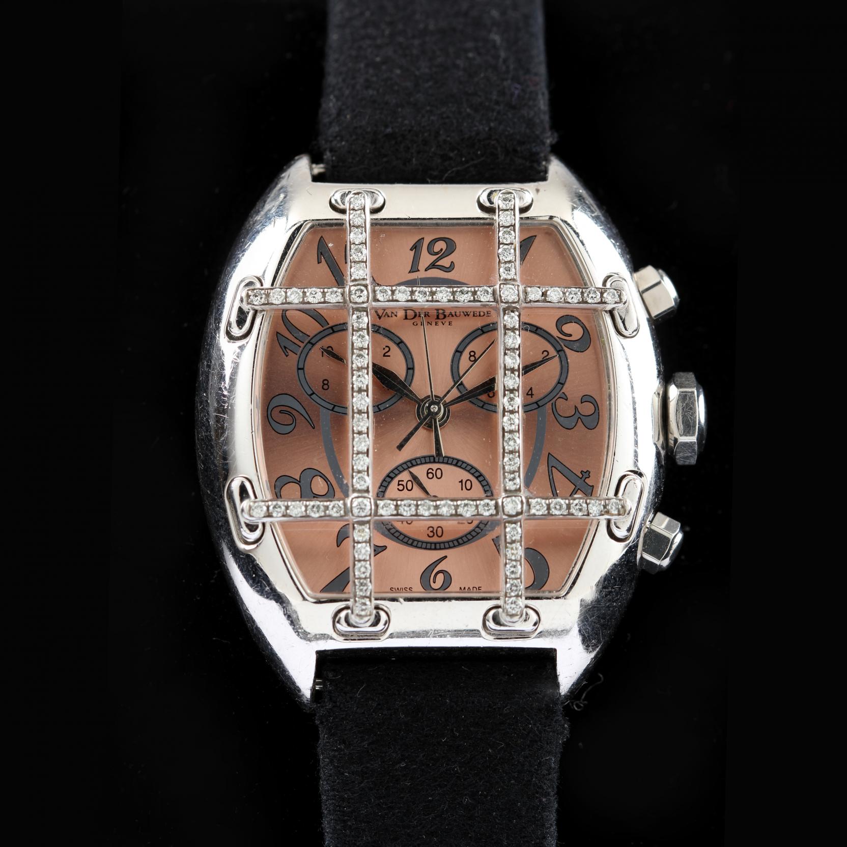 Silver Magnum Cal .25 Quarterback Chronograph, Van Der Bauwede