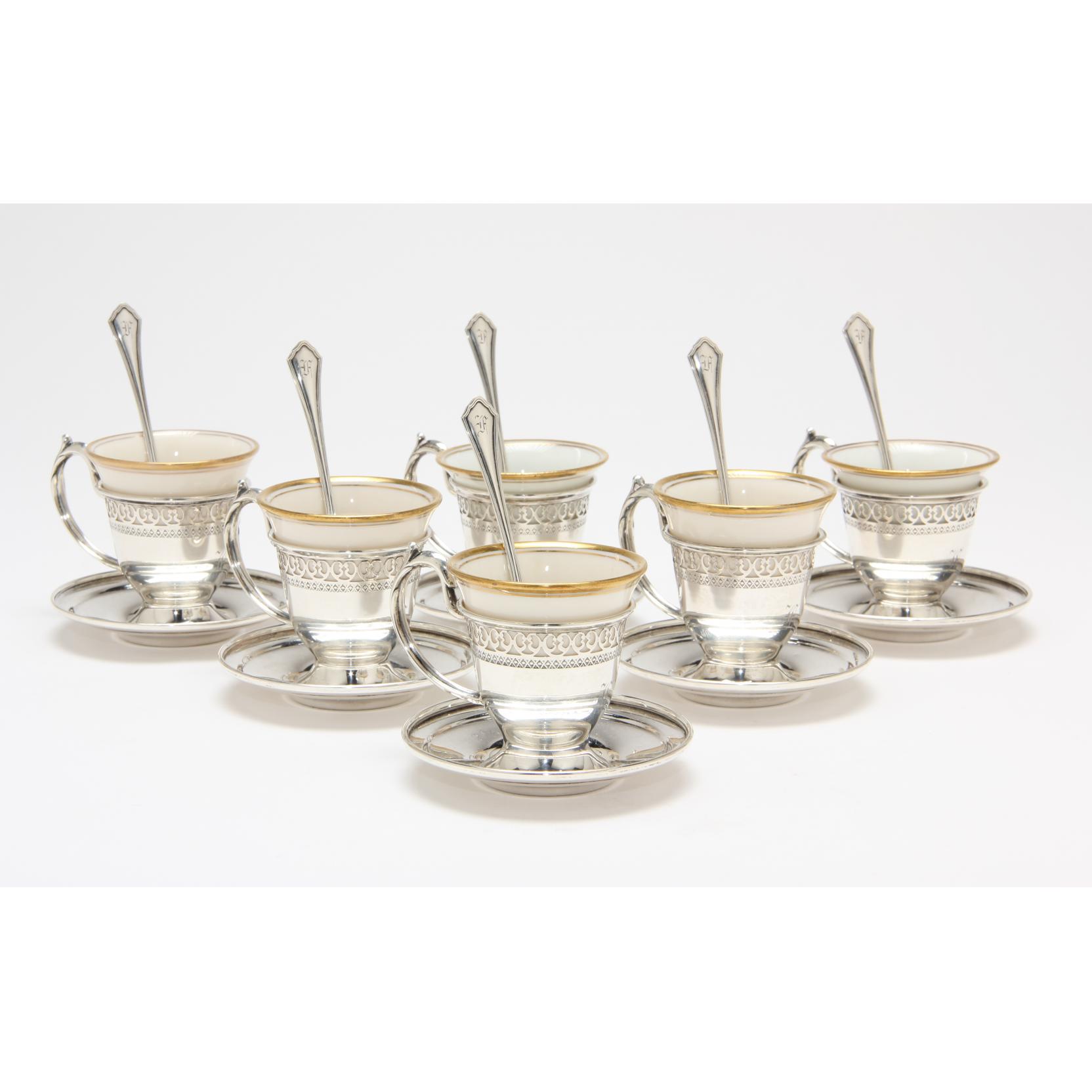 sterling-silver-and-porcelain-demitasse-set