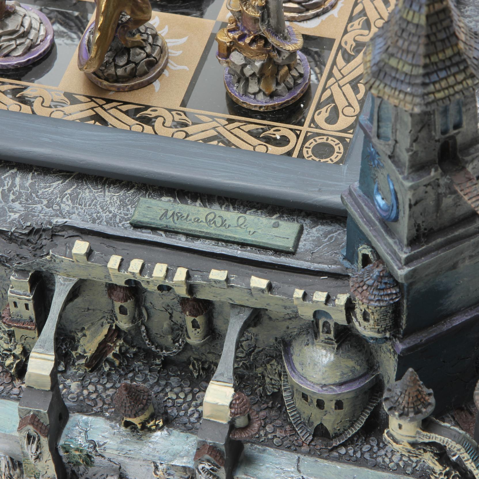 Franklin Mint Guardians of the Fortress Chess Set by Michael
