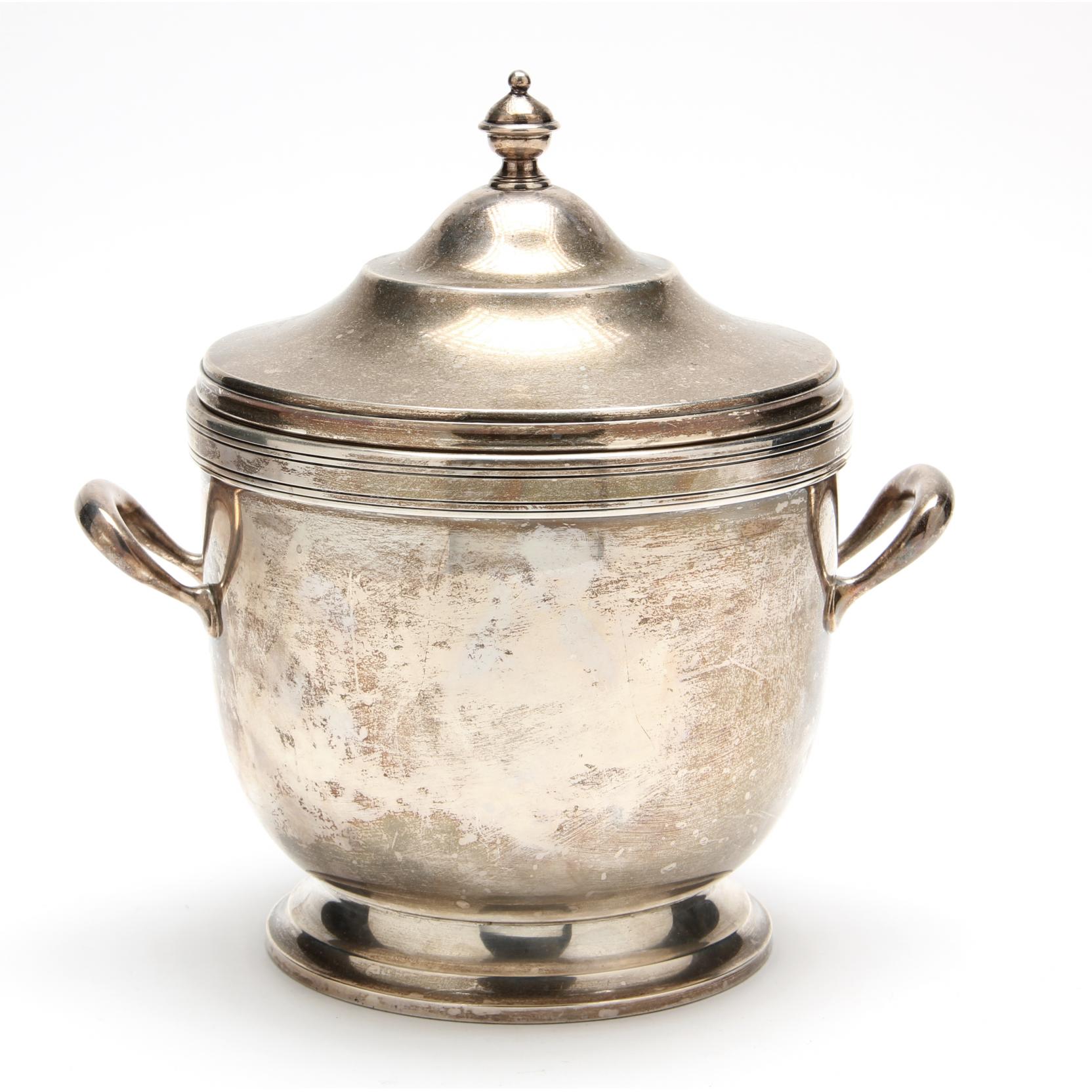 vintage sterling silver ice bucket