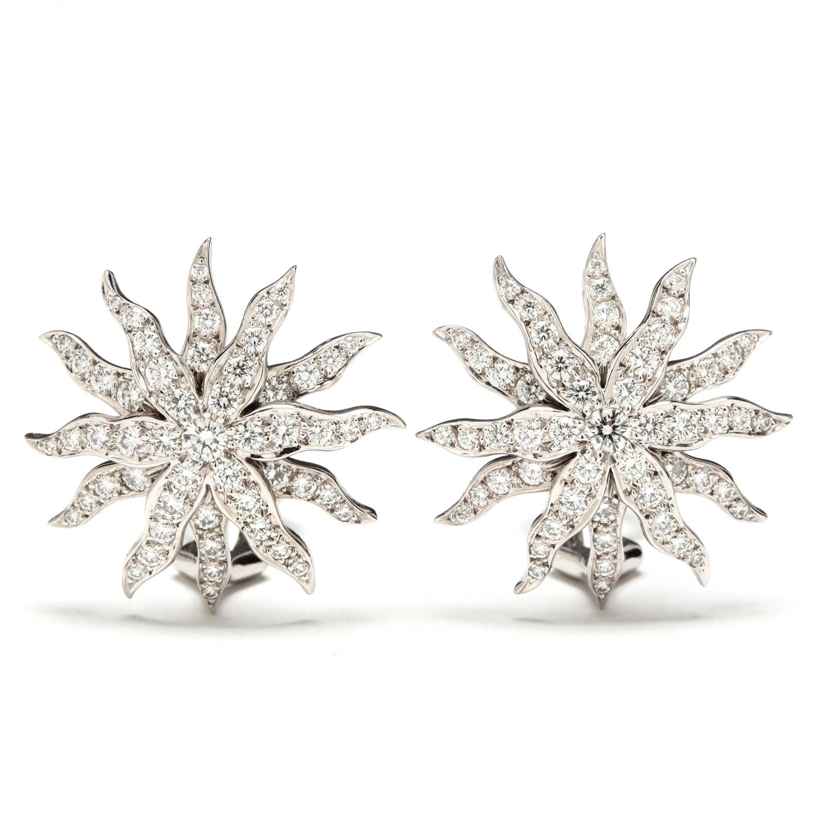 tiffany lace sunburst earrings