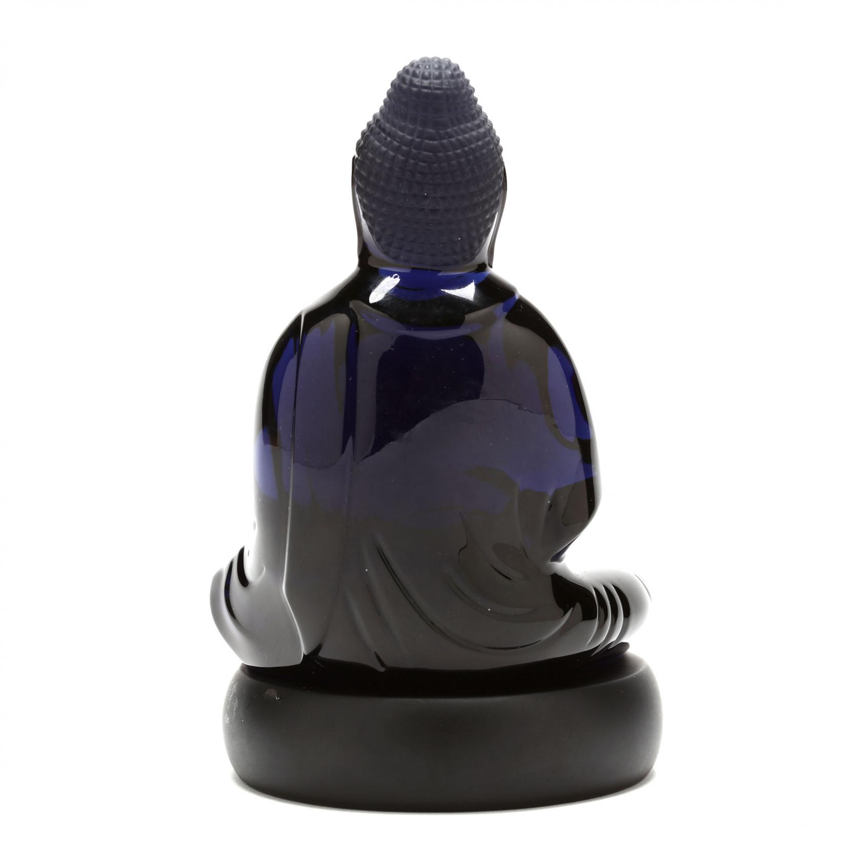 Baccarat Midnight Blue Crystal Buddha (Lot 602 - Session VI