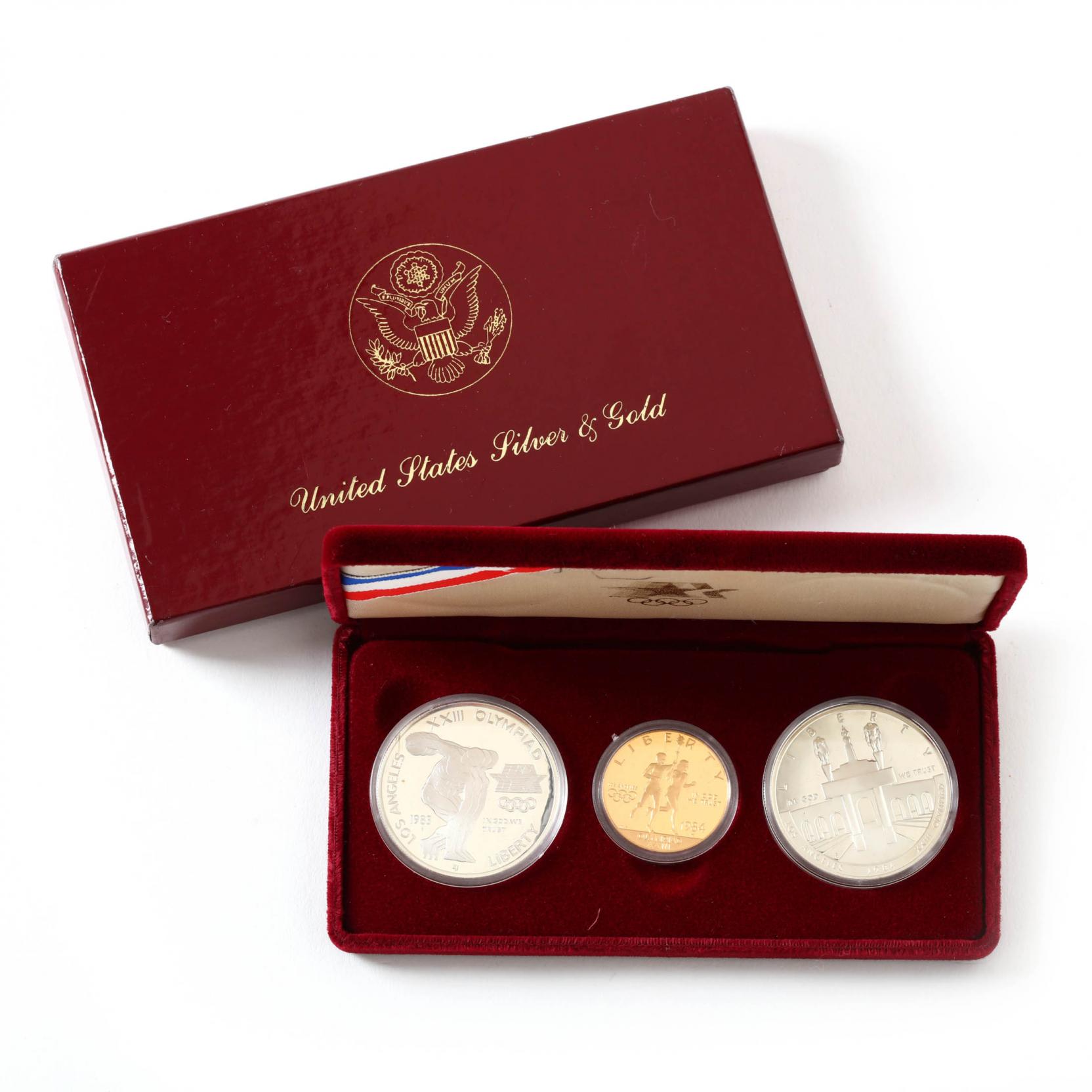1984 Olympic Proof Silver and Gold Coin Set (Lot 3 - A Single-Owner  Collection of CoinsMar 16, 2016, 6:00pm)