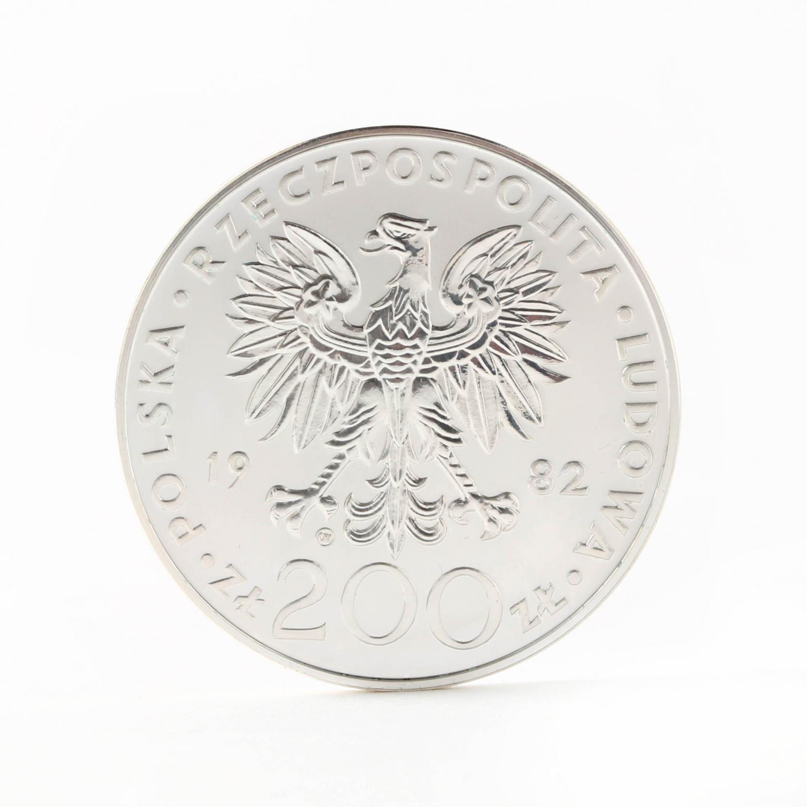 Poland, 1982 Silver 200 Zlotych Pope John Paul II