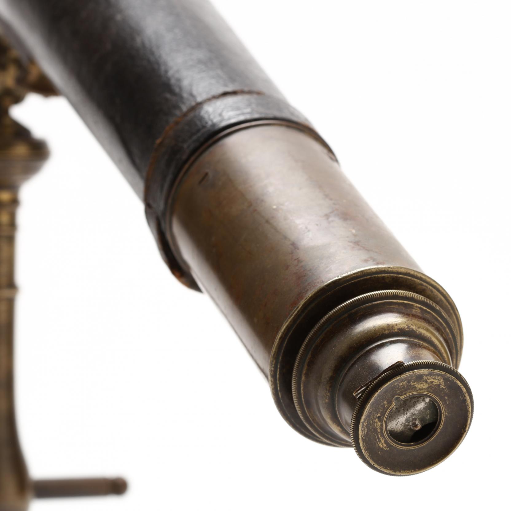 18th Century French Library Telescope on Stand (Lot 142 - Session