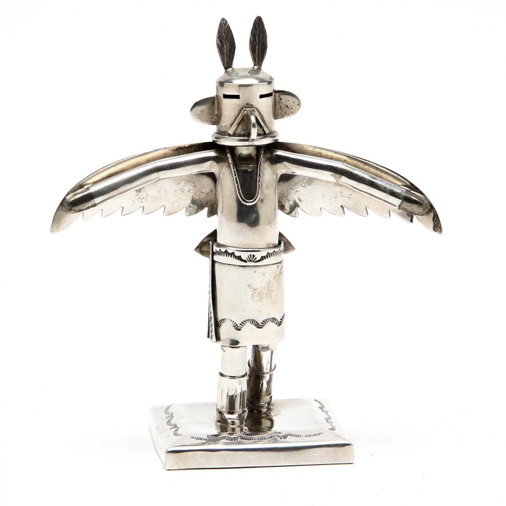 Sterling Silver Eagle Kachina by Jeffrey Castillo (Lot 54