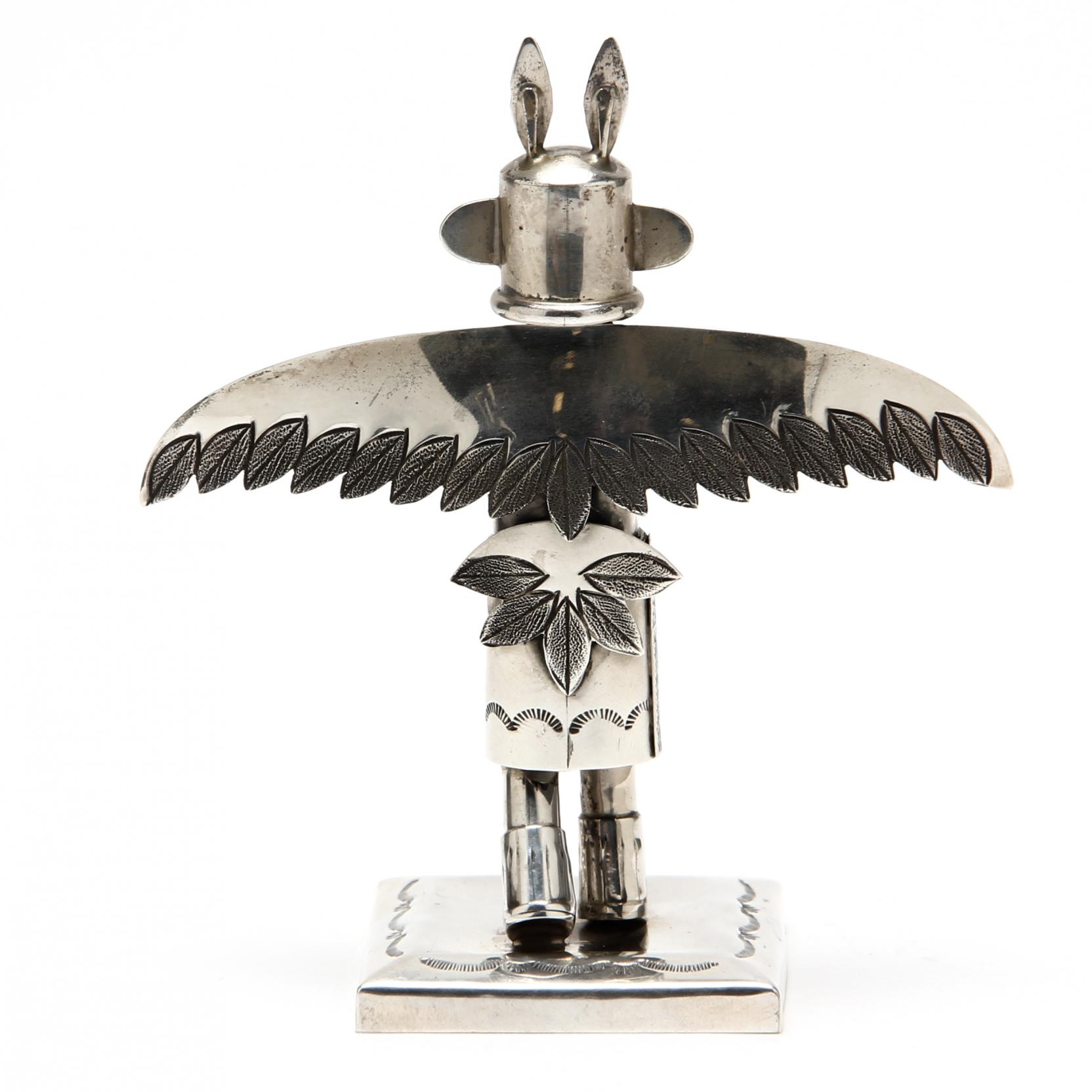 Sterling Silver Eagle Kachina by Jeffrey Castillo (Lot 54