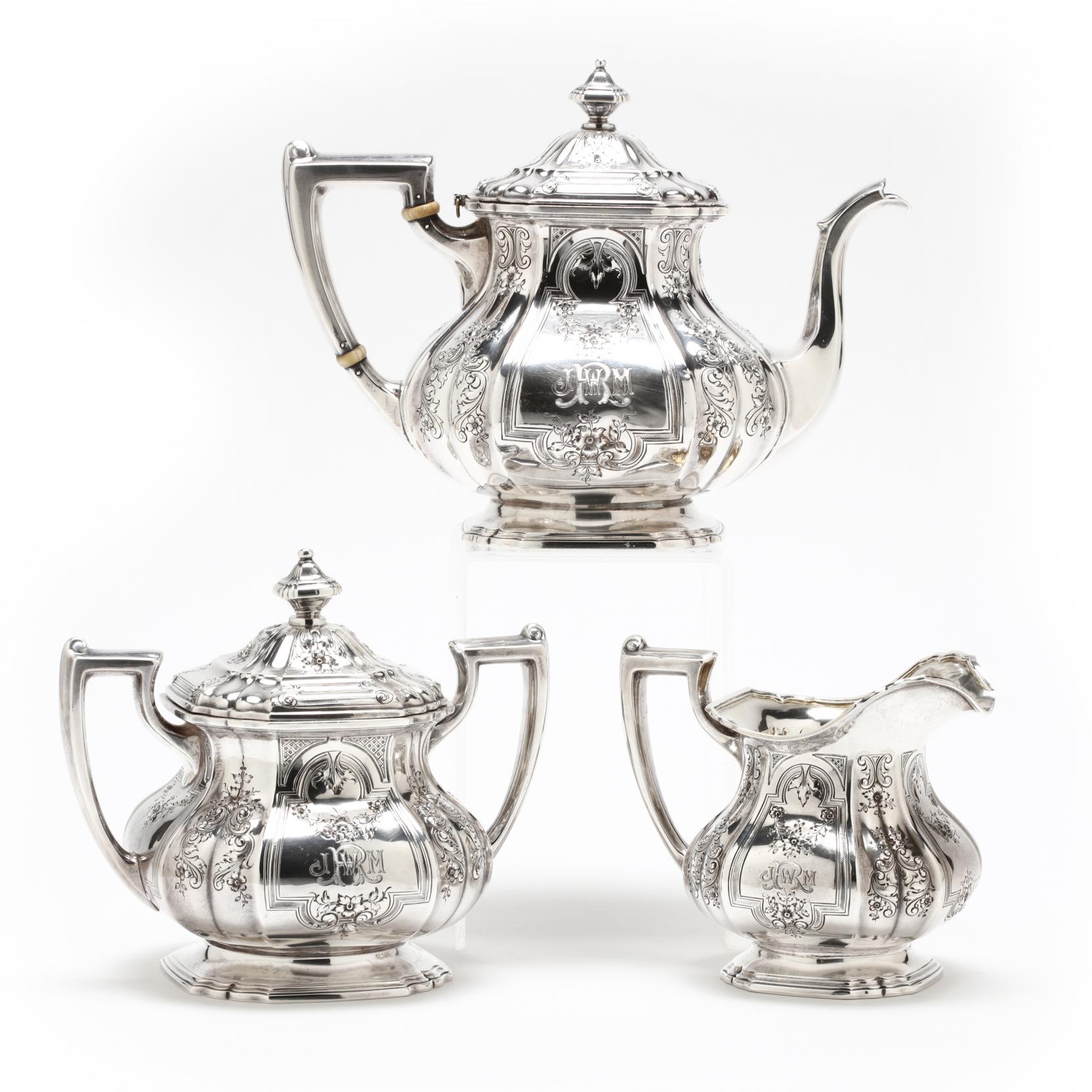 A Dominick & Haff Sterling Silver Tea Set (Lot 21 - Session II