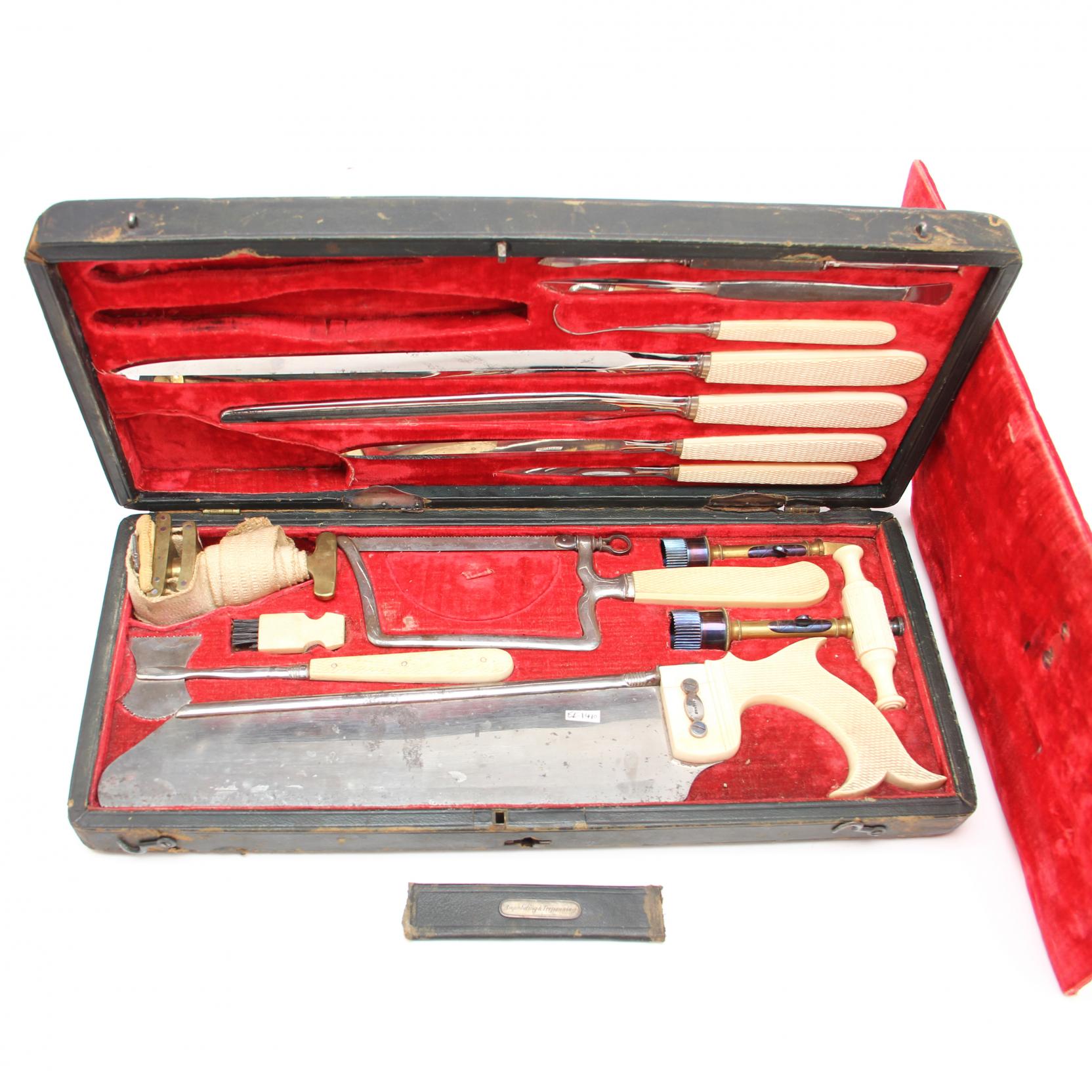 Civil War Era Cased Surgical Set, J.H. GEMRIG (Lot 1066 - Session