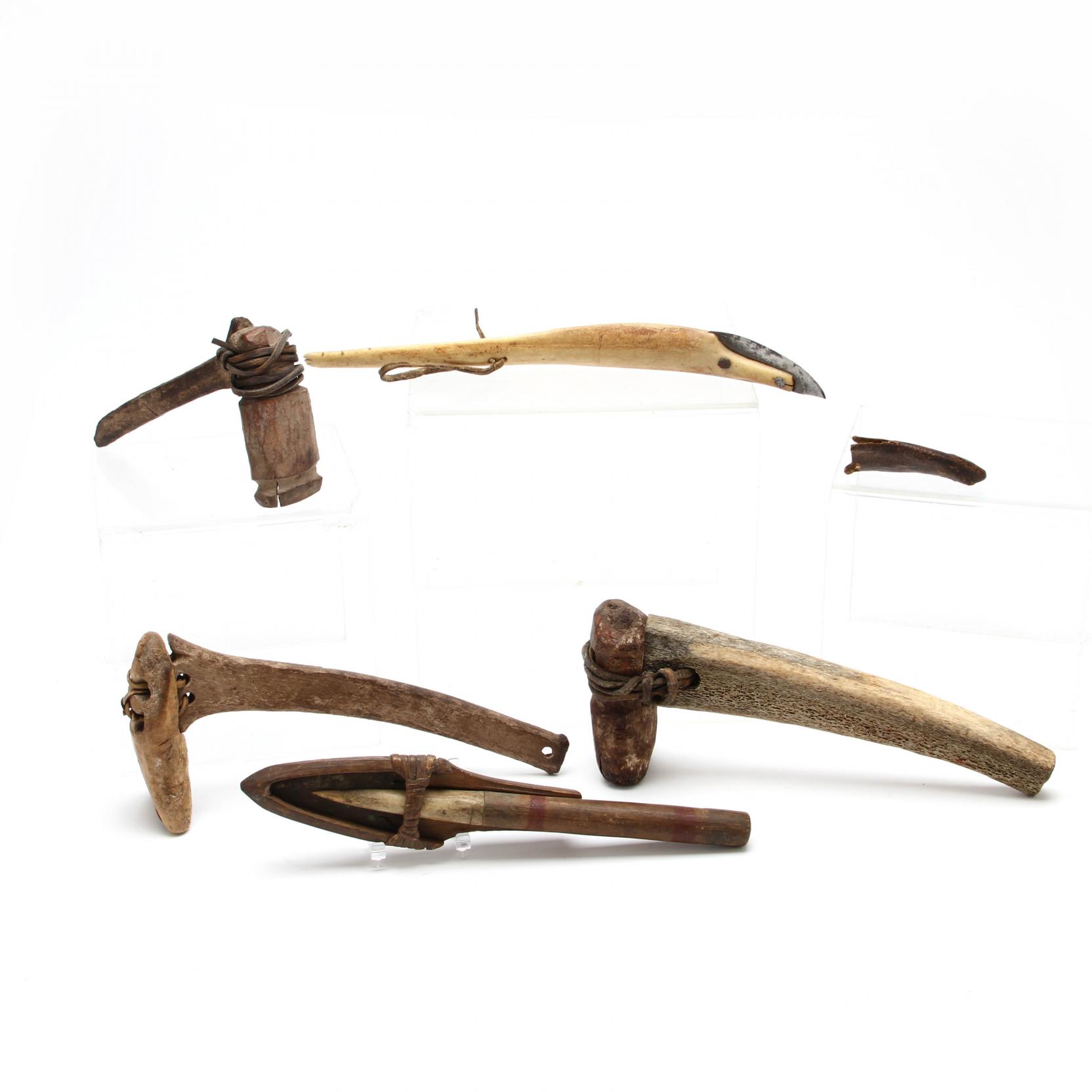 Five Antique Inuit Tools (Lot 615 - 17th Annual Memorial Holiday AuctionMay  30, 2016, 9:30am)