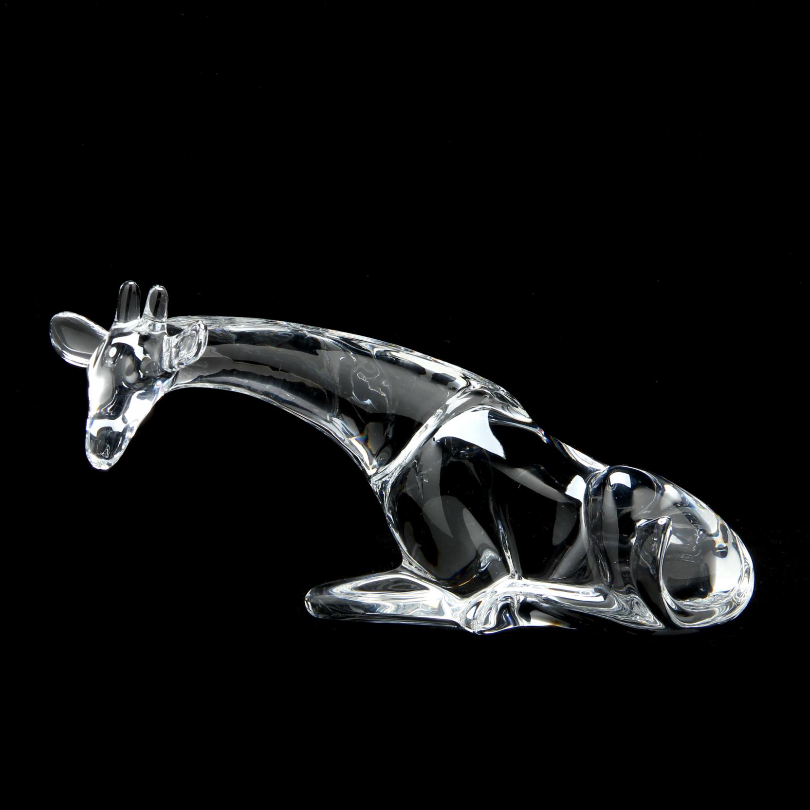 Loet Vanderveen (Dutch, 1921-2015), Baccarat Crystal Giraffe (Lot