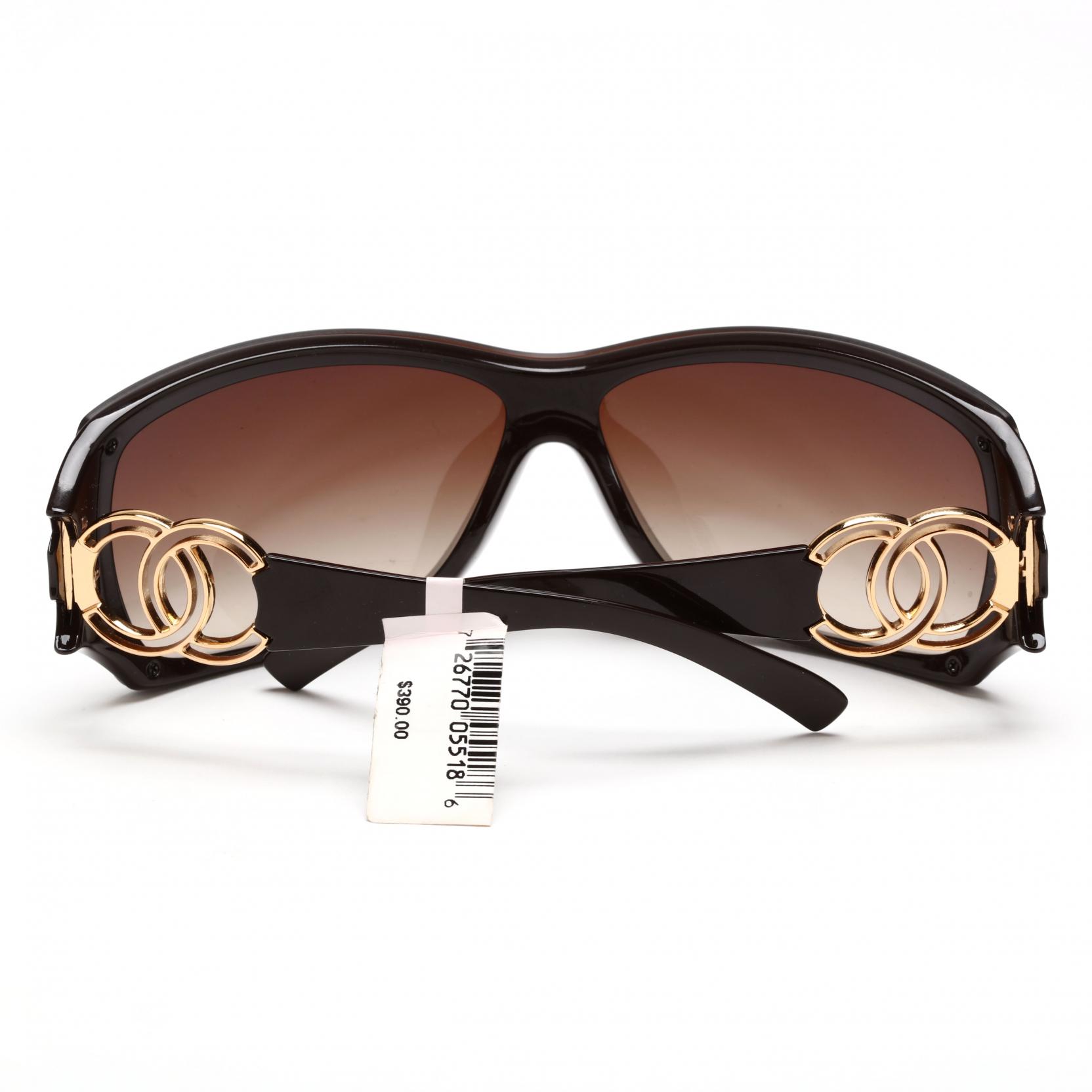 Treasures of NYC - Chanel Gold Logo Sunglasses