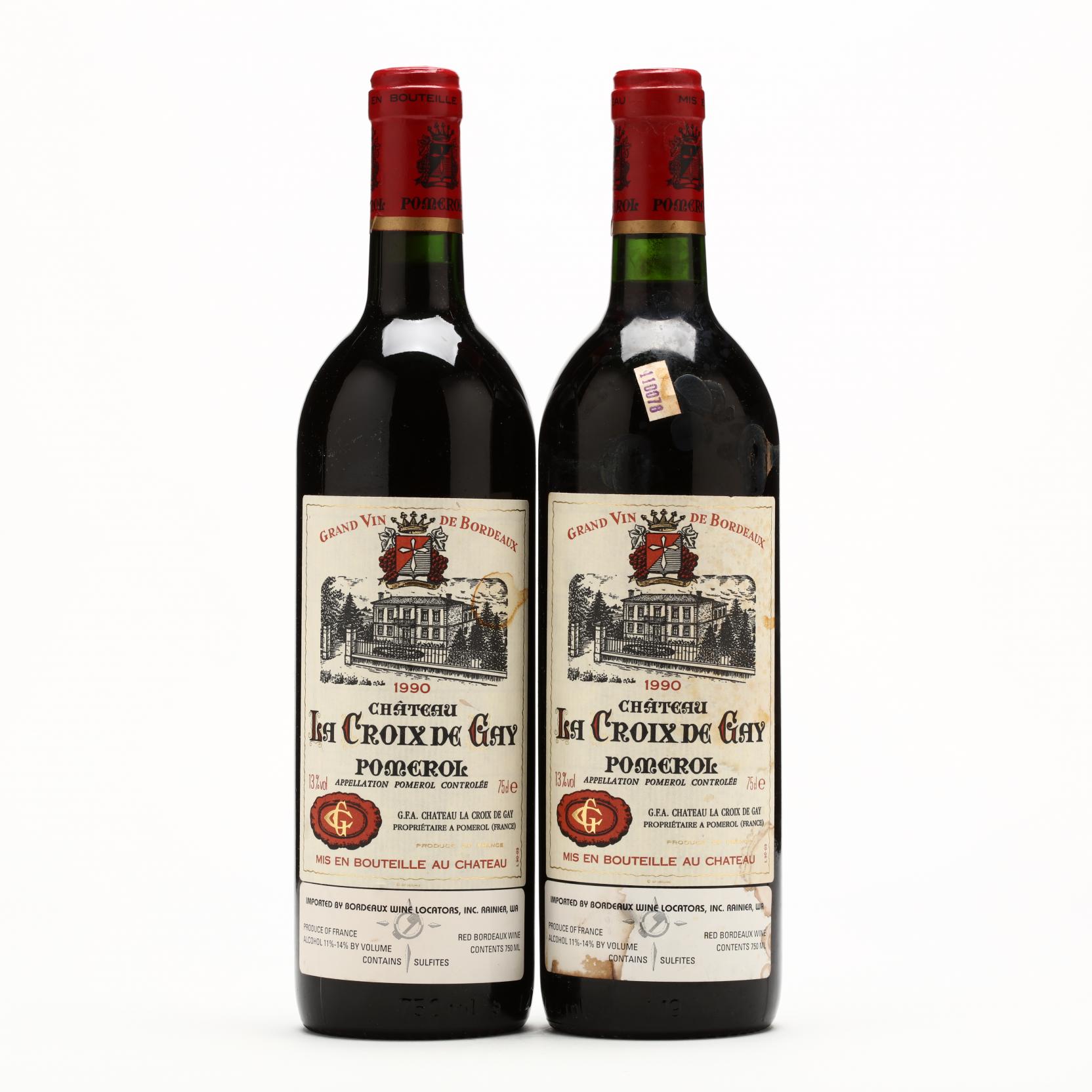 Chateau La Croix de Gay - Vintage 1990 (Lot 3138 - Session I: The