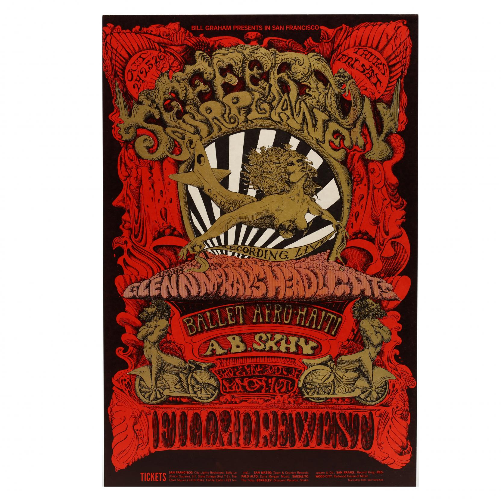 bill graham filmore west コンサートポスター Fillmore West 6/30-7/2