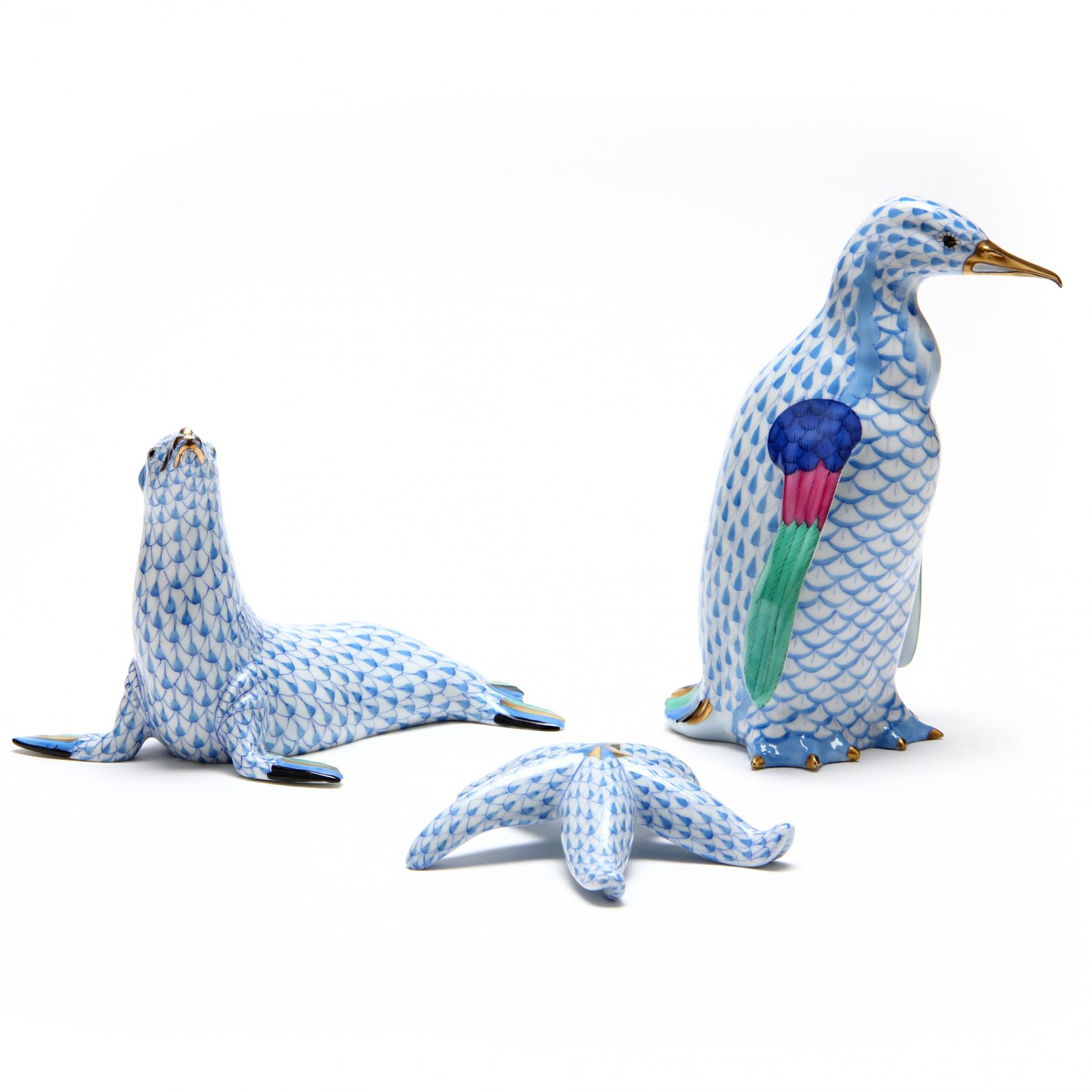信頼への信頼 Figures Three Series, Aquatic Herend (Lot Selection - 3030 アニメ/ゲーム