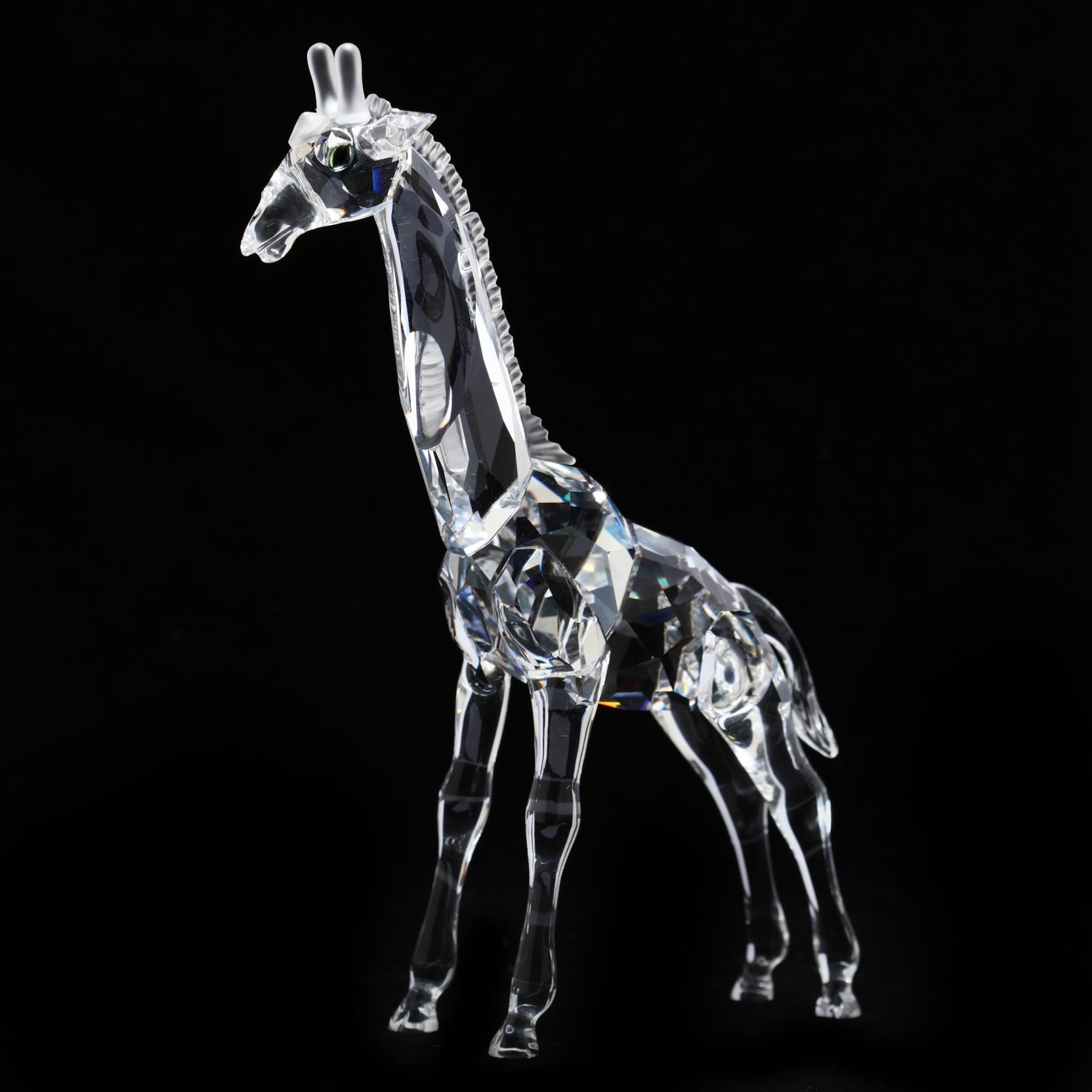 置物 Swarovski Giraffe Crystal Figurine Swarovski, Crystal Giraffe Figure (Lot 3009 - Selection of Fine