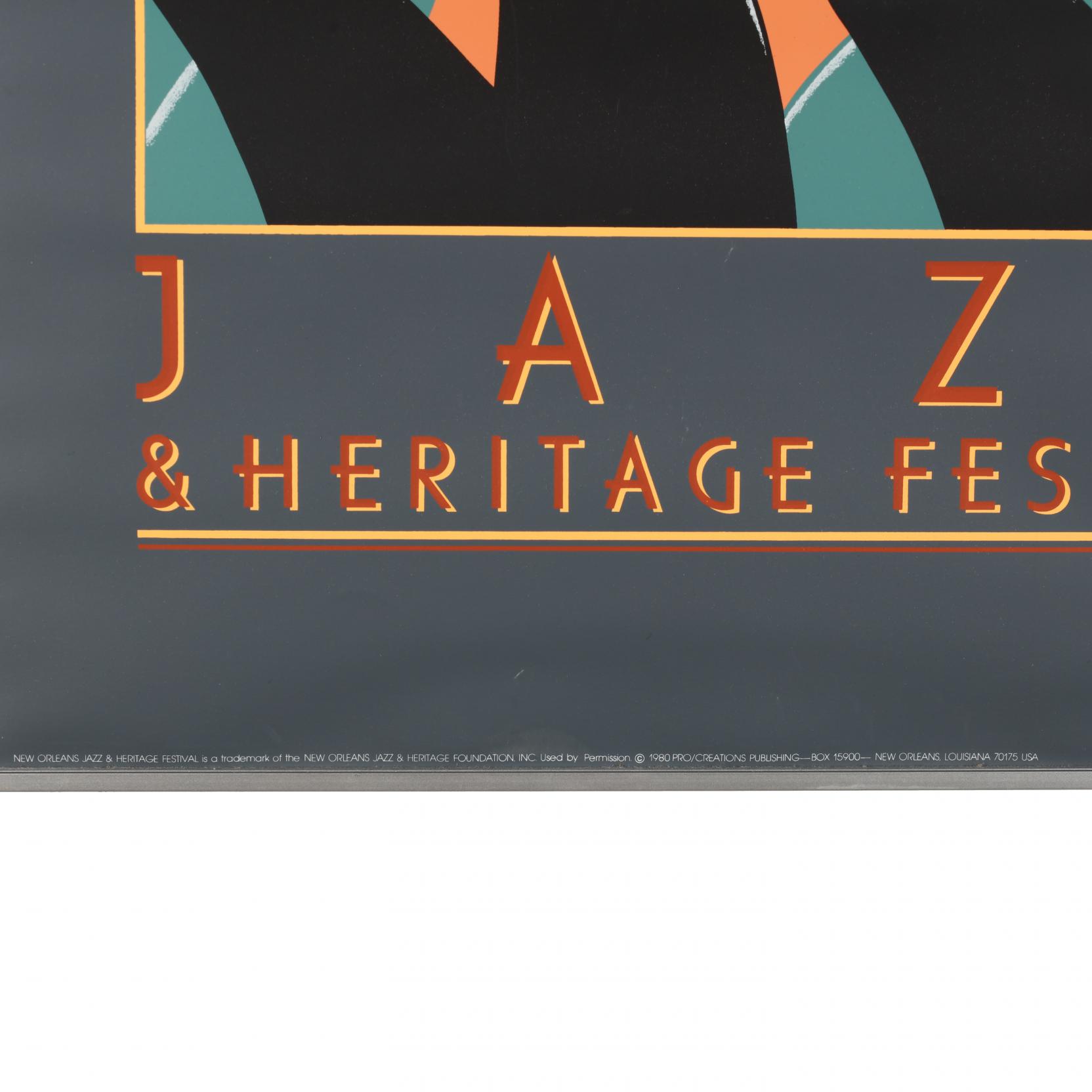 1980 New Orleans Jazz Festival Poster (Lot 2117 - Contemporary Art