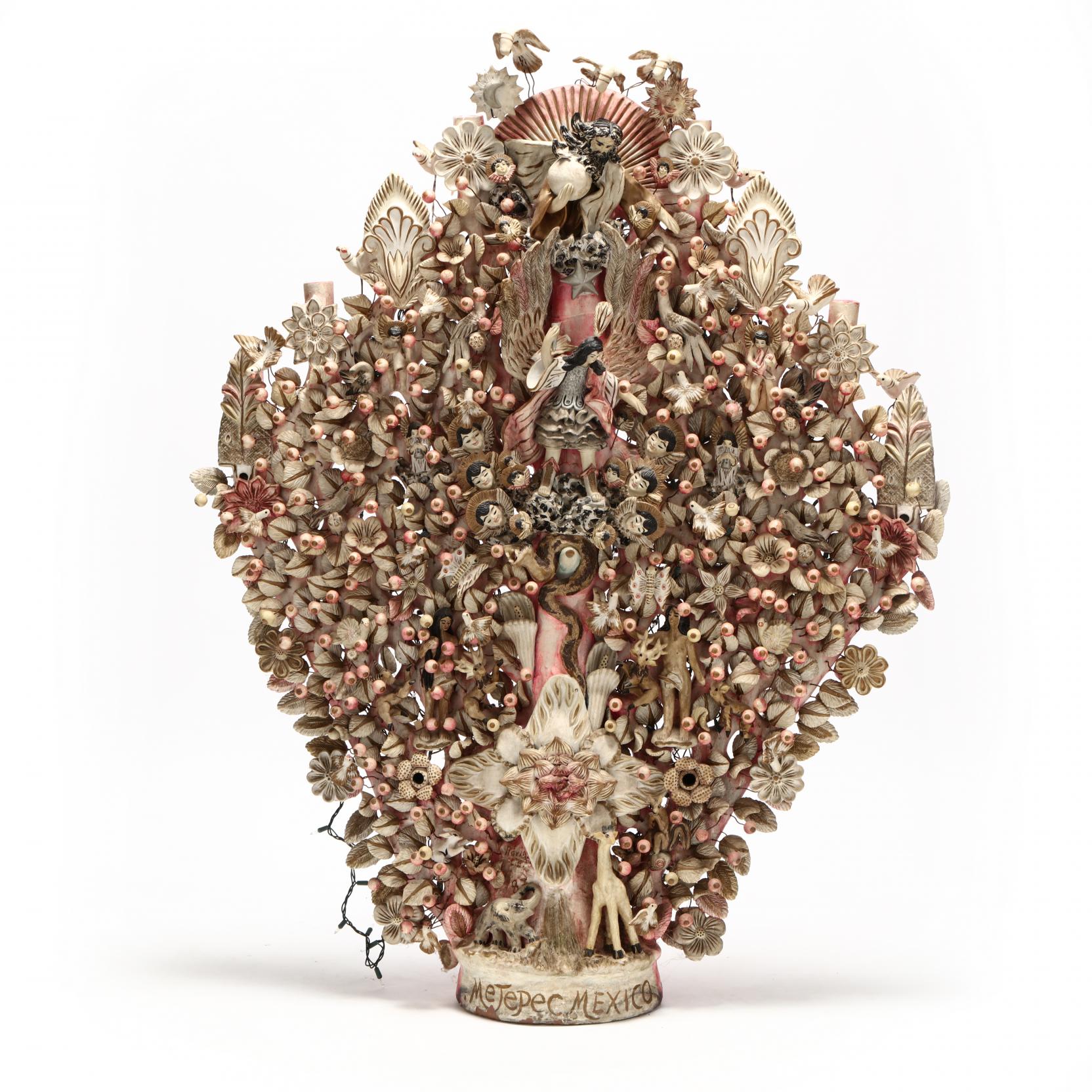 Large Metepec Pottery Tree of Life by Adrian Luis Gonzalez