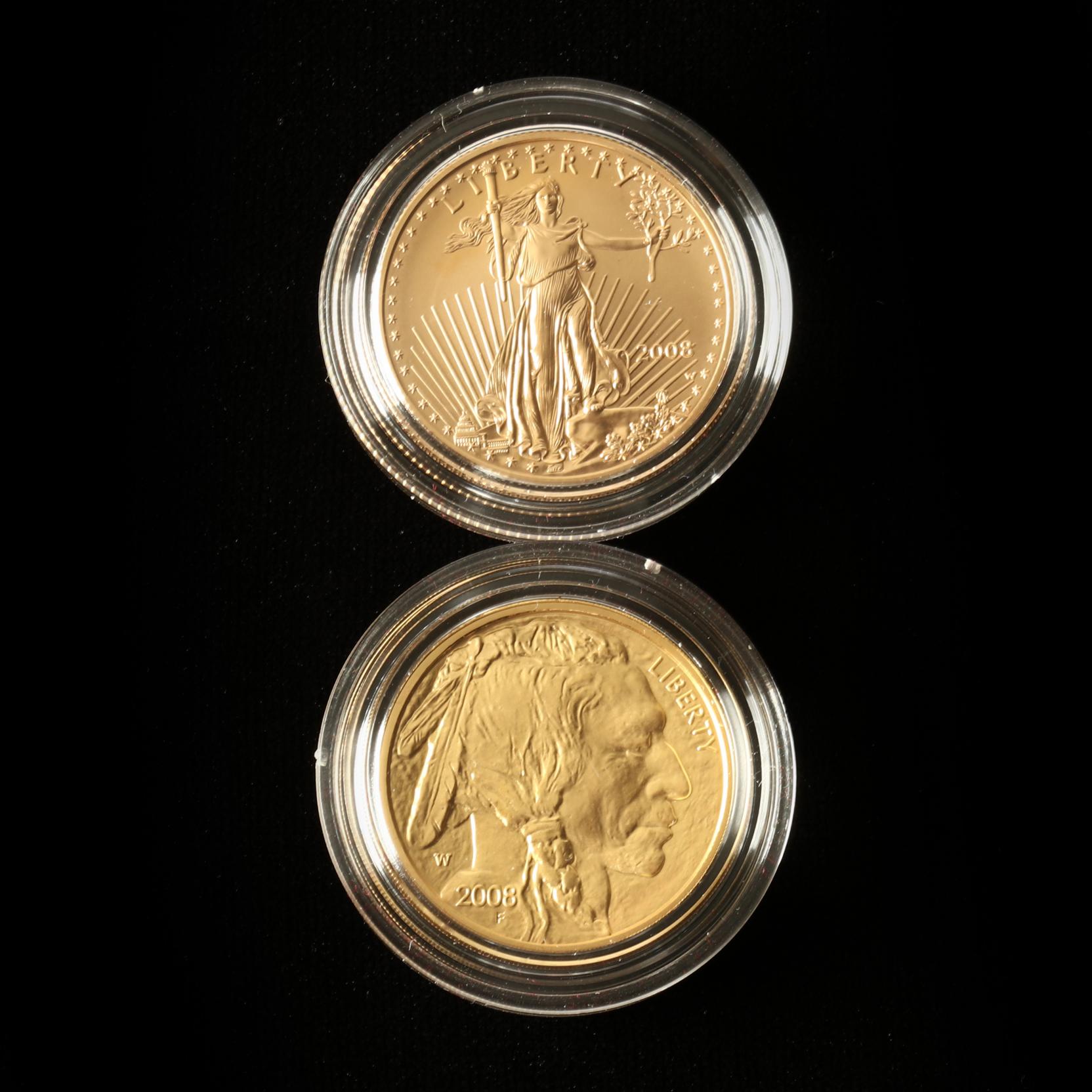 U.S. Mint 8-8-08 Double Prosperity Set of Two Half-Ounce Gold