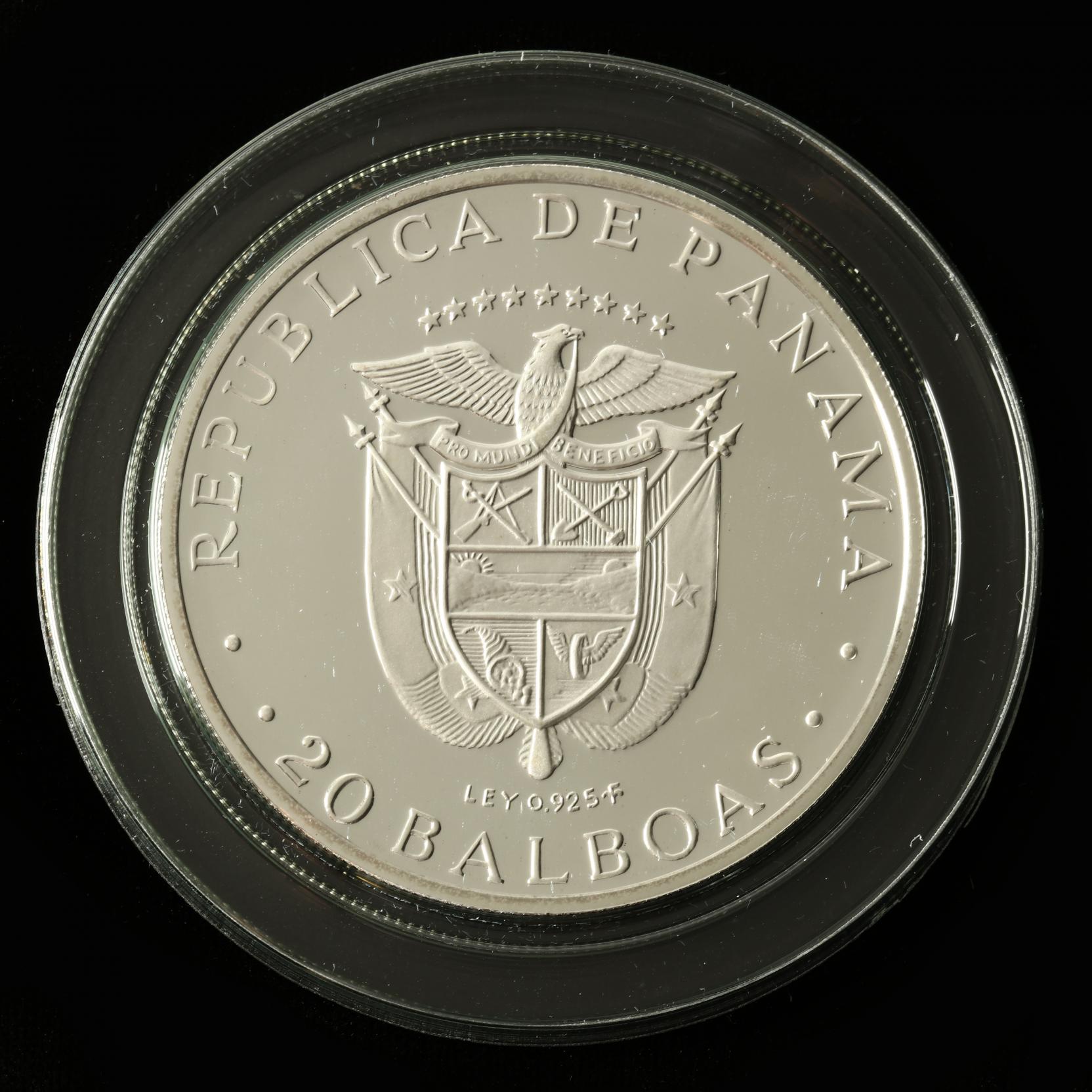 コレクション 1974 Panama 20 Balboas Coin 1974 Panama 20 Balboas Simon Bolivar 4.16 oz .925 Silver