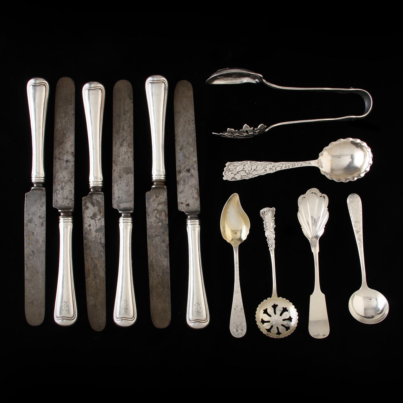 a-group-of-american-sterling-silver-flatware