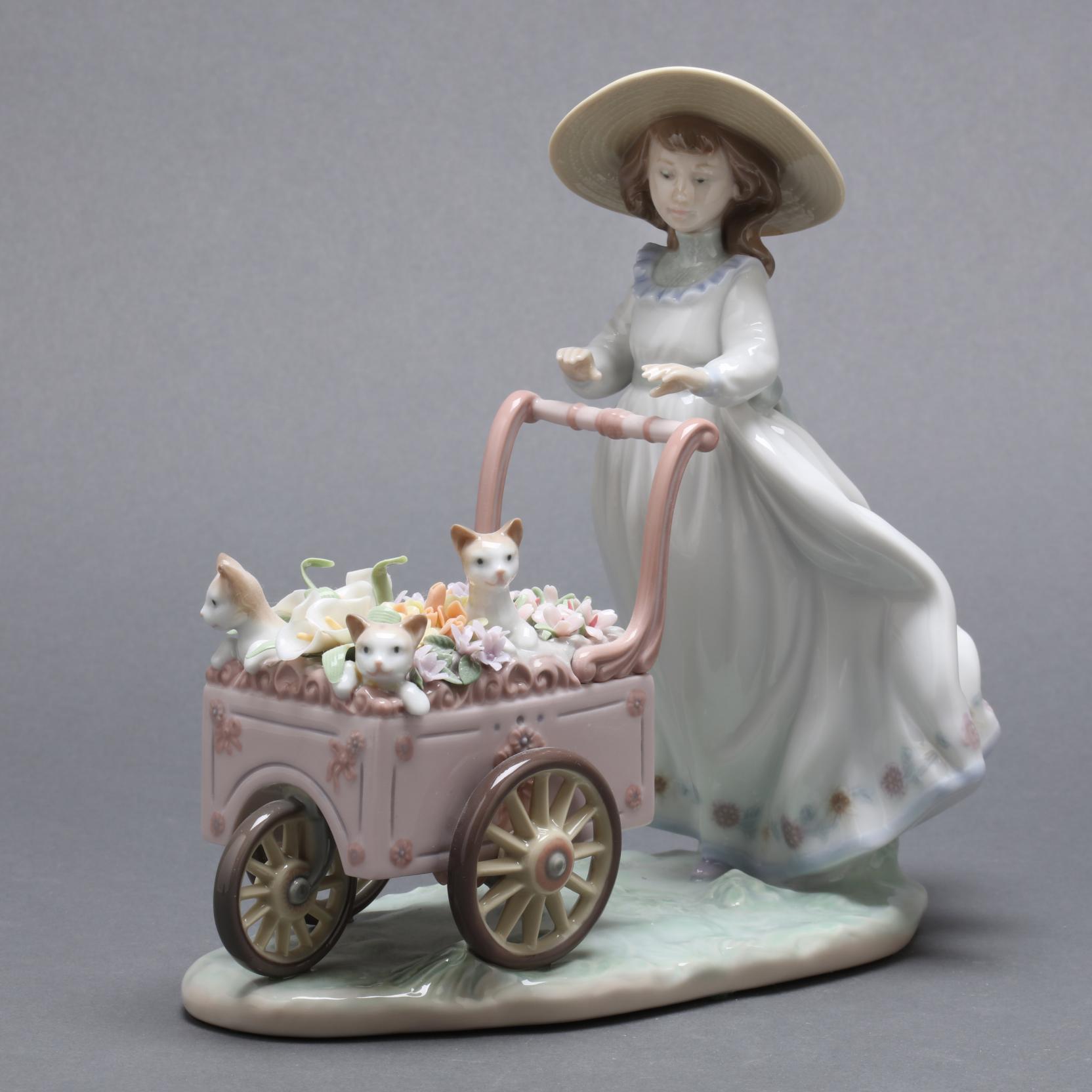 Lladró 6146 Kitty Cart (Lot 1084 - Spring Porcelain & Glass