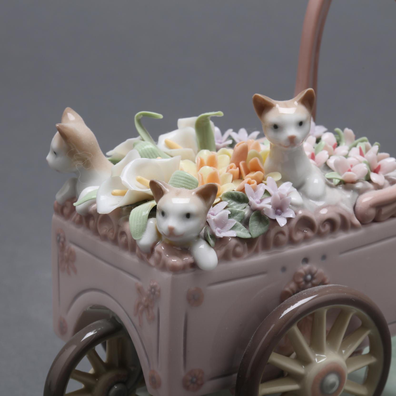 LLADRO リヤドロ　キティーカート 超美品】LLADRO リヤドロ キティーカート - メルカリ