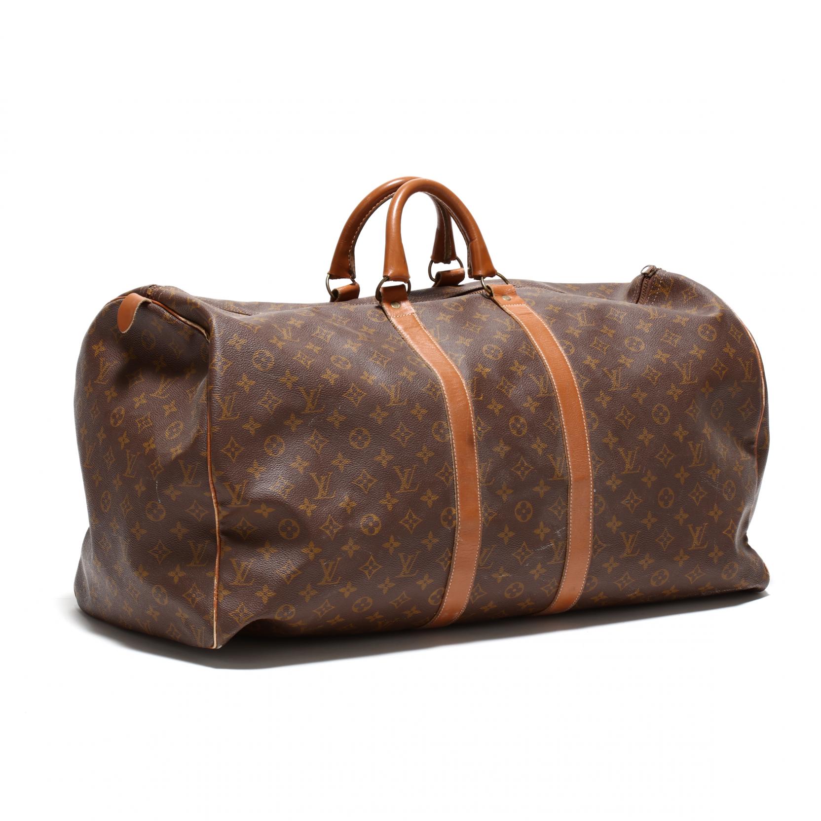 Sold at Auction: LOUIS VUITTON Keepall 60 Bandouliere LV Duffle Bag