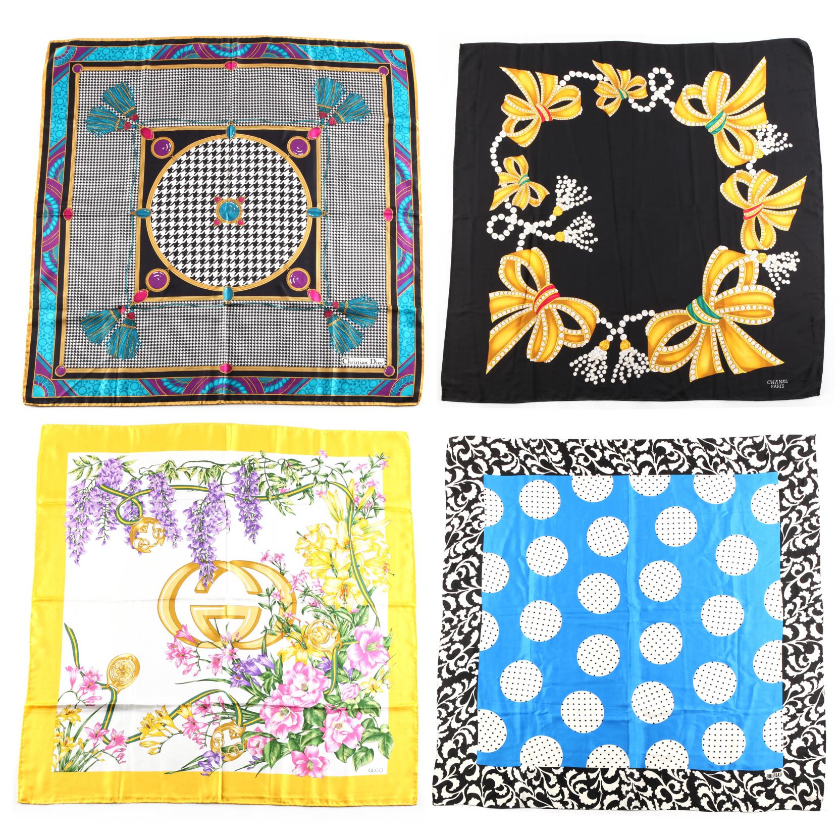 a-group-of-four-designer-silk-scarves