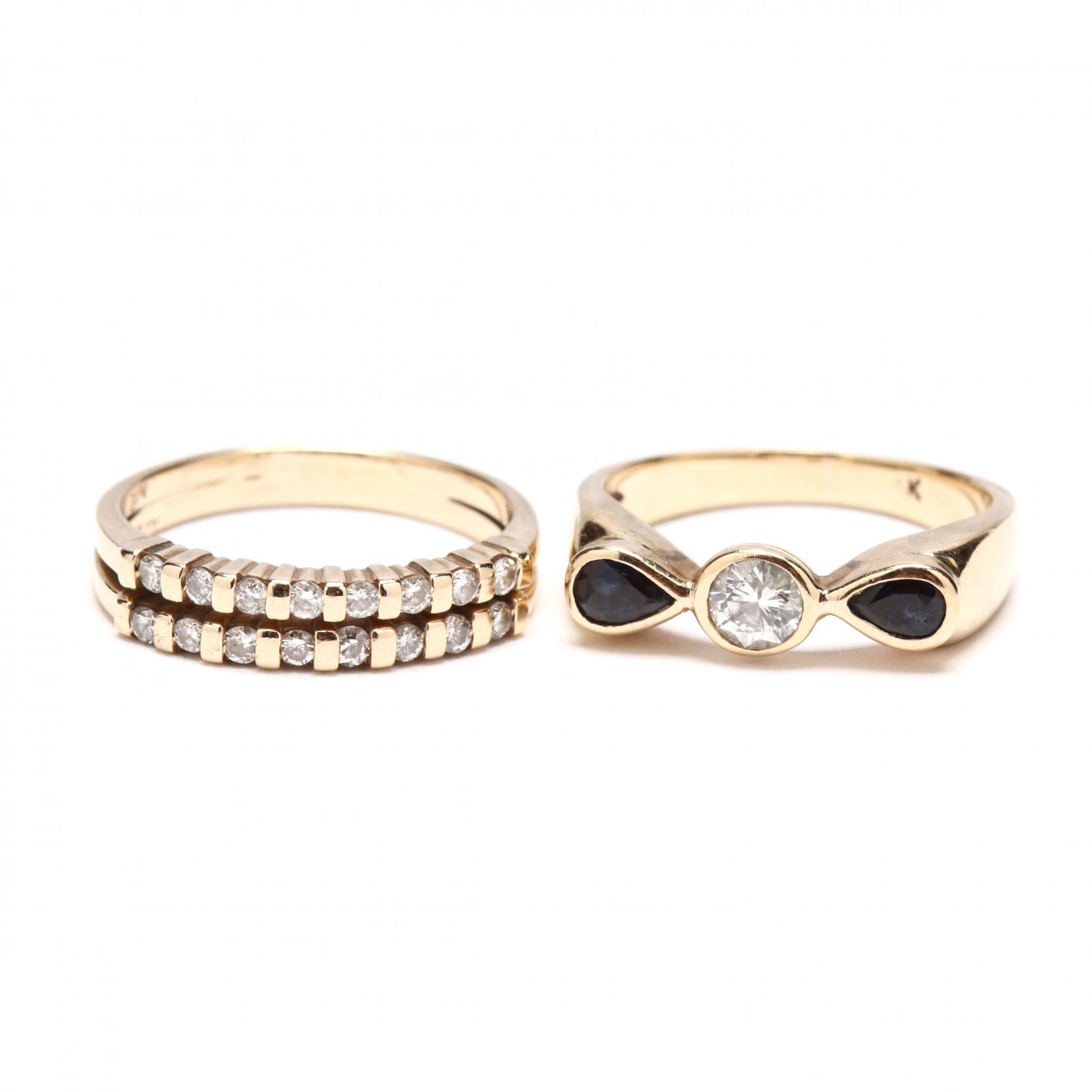 two-14kt-gem-set-rings