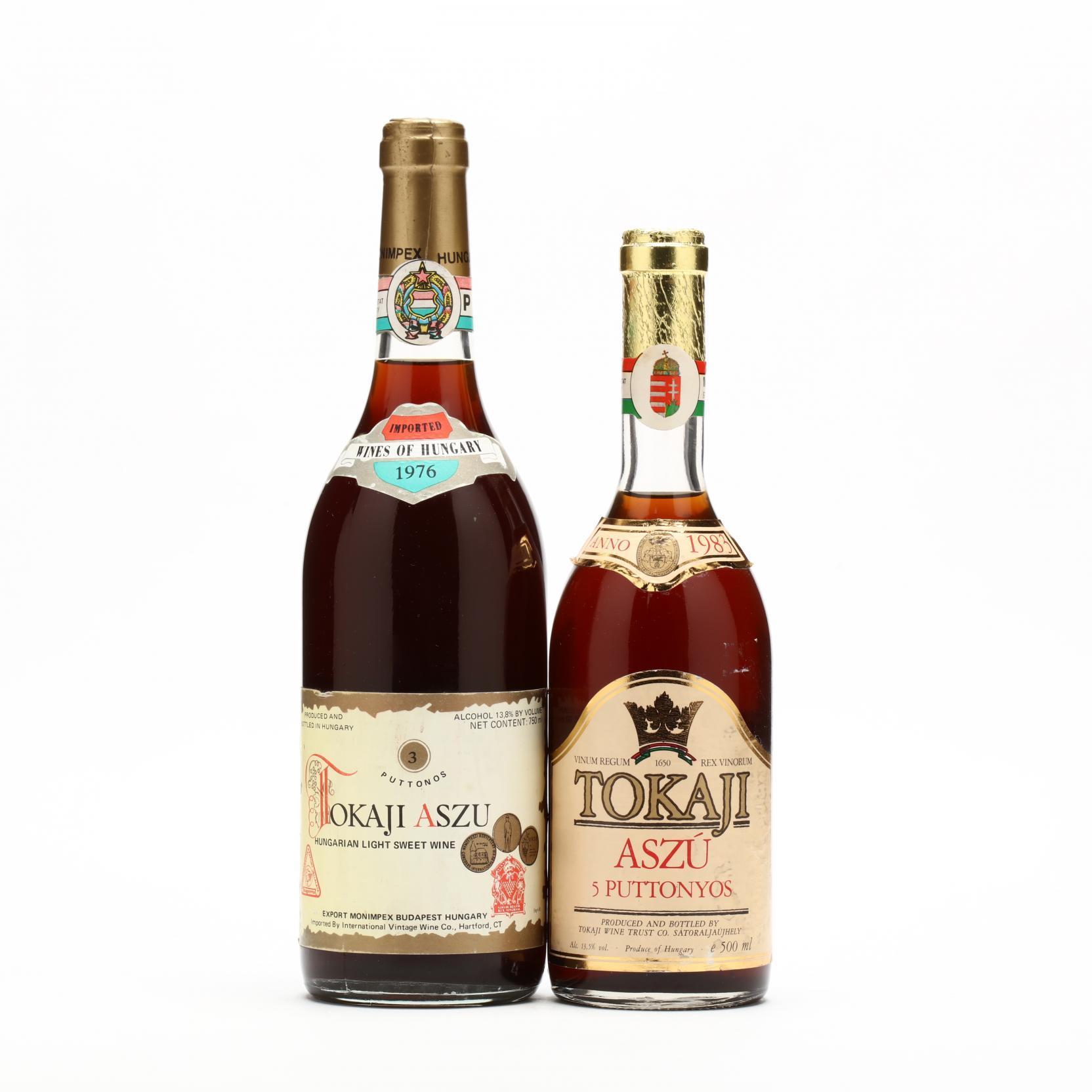 1976 & 1983 Tokaji Aszu (Lot 3342 - Rare & Fine WineMay 4