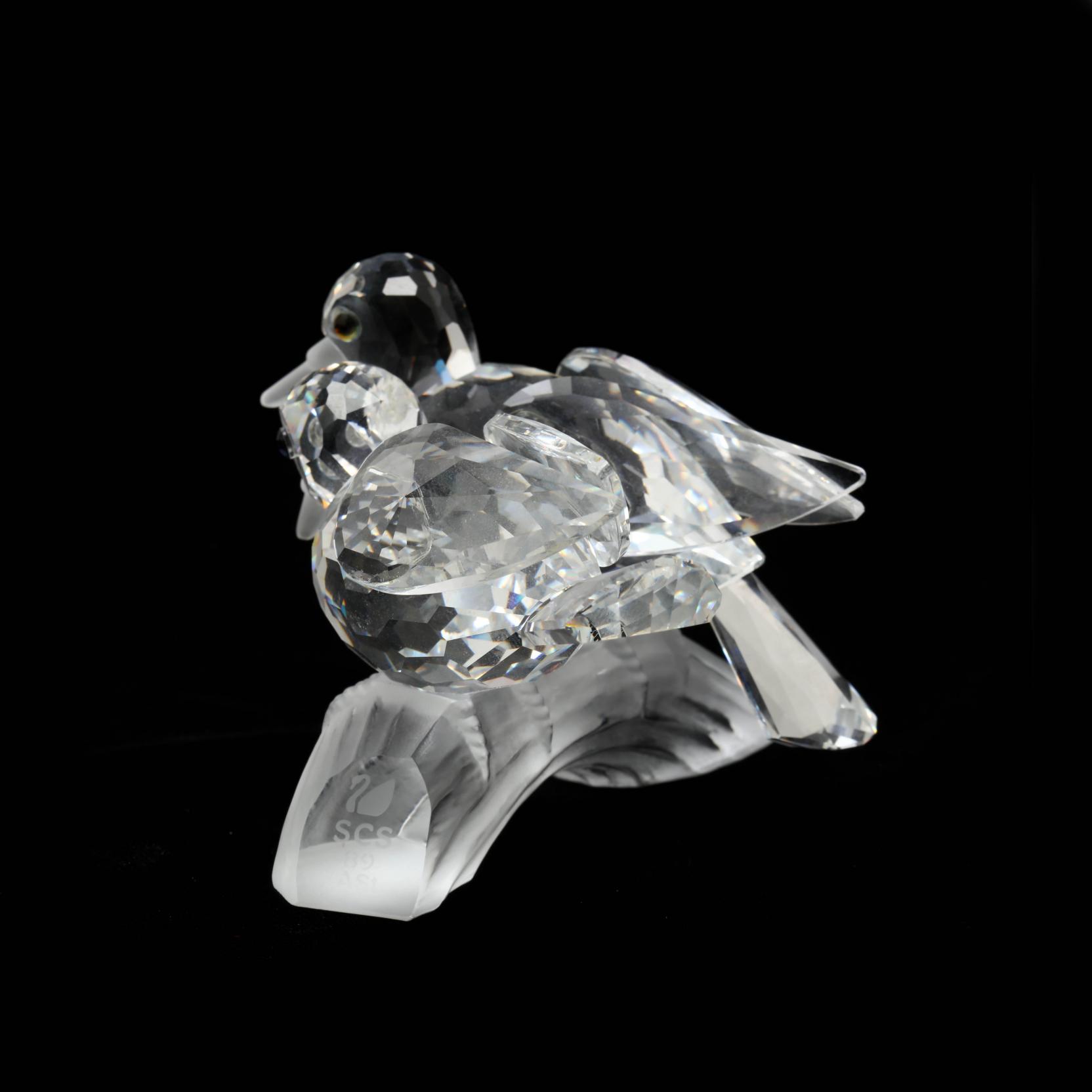 Swarovski Crystal Turtle Doves 1989 (Lot 5060 - Crystal & 