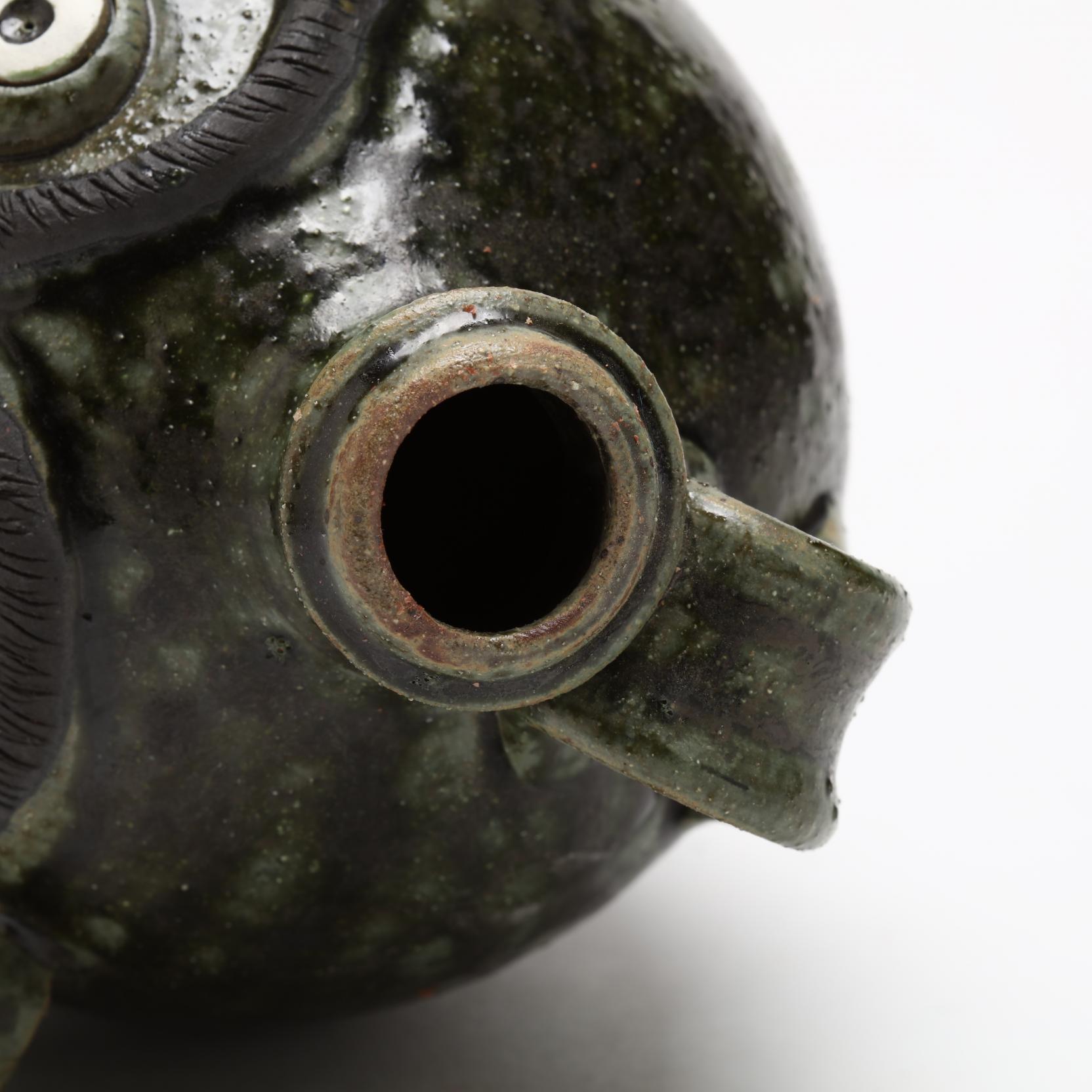 NC Folk Pottery, Sid Luck, Face Jug (Lot 2056 - Single-Owner