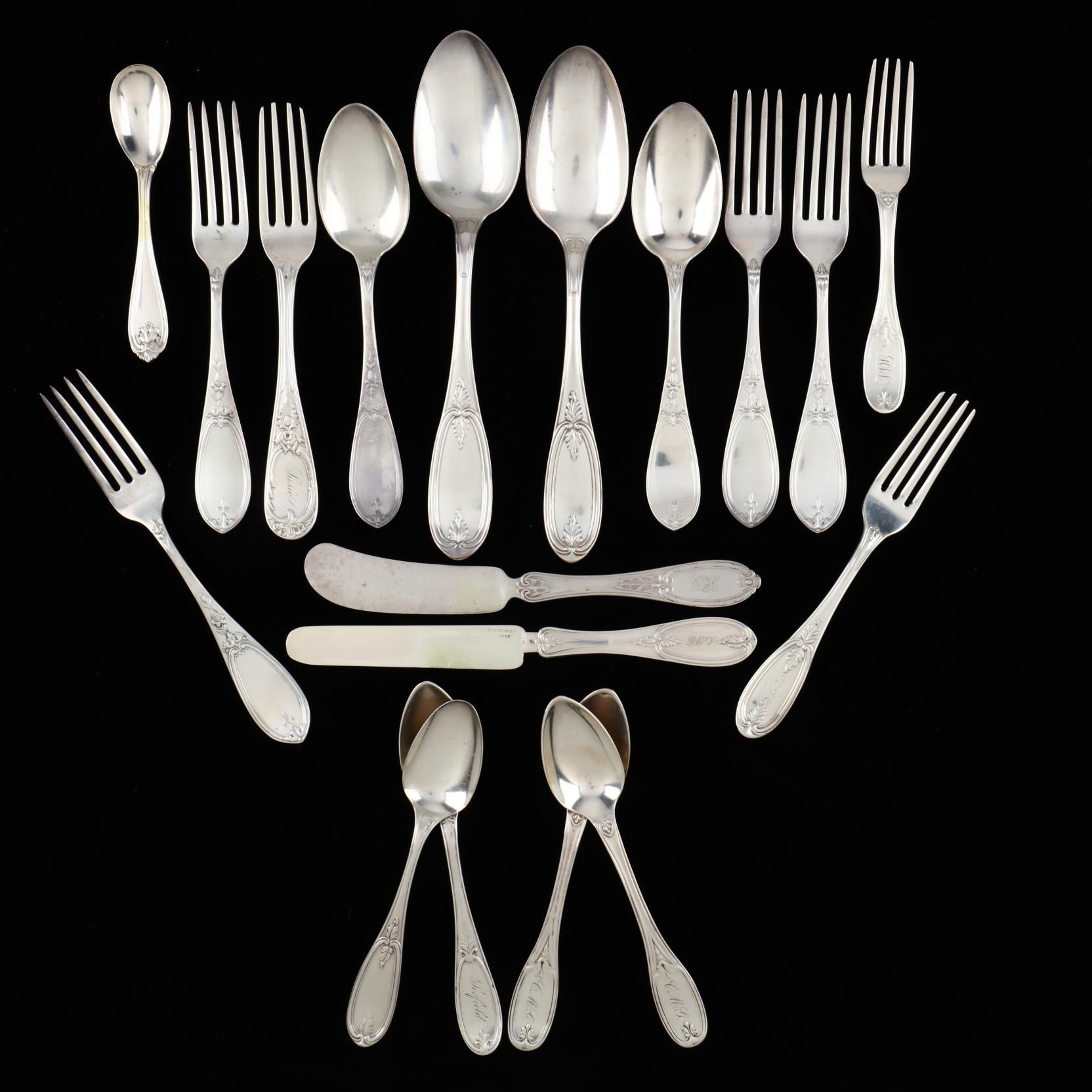 a-group-of-american-coin-silver-flatware