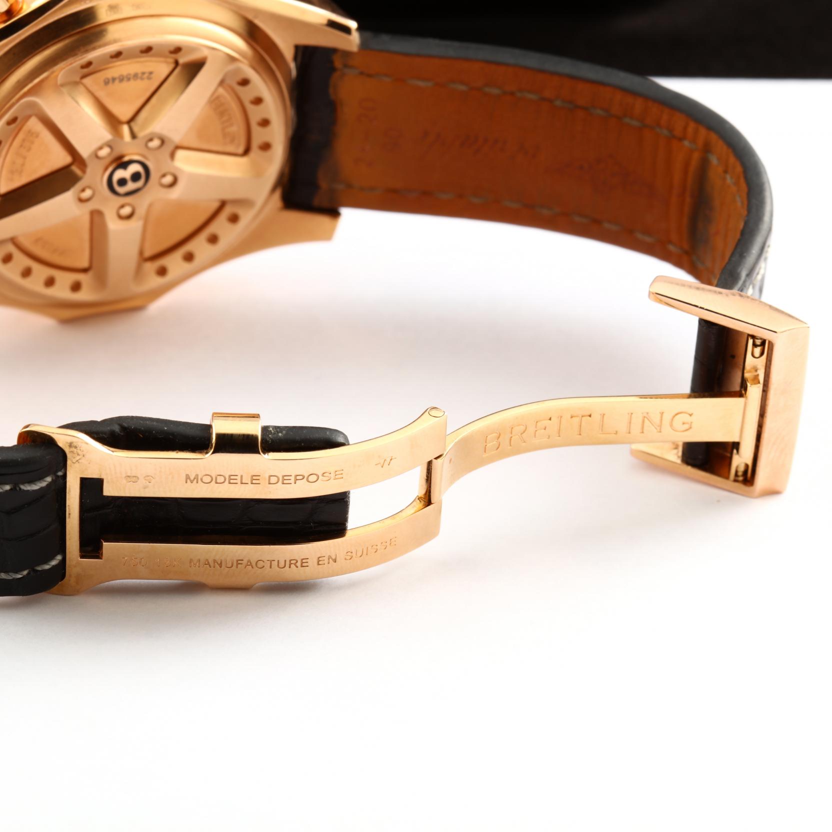 Gent's 18KT Rose Gold Breitling 