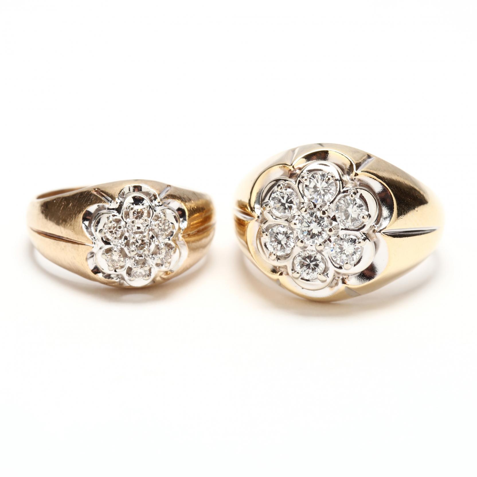 two-gent-s-10kt-gold-and-diamond-rings